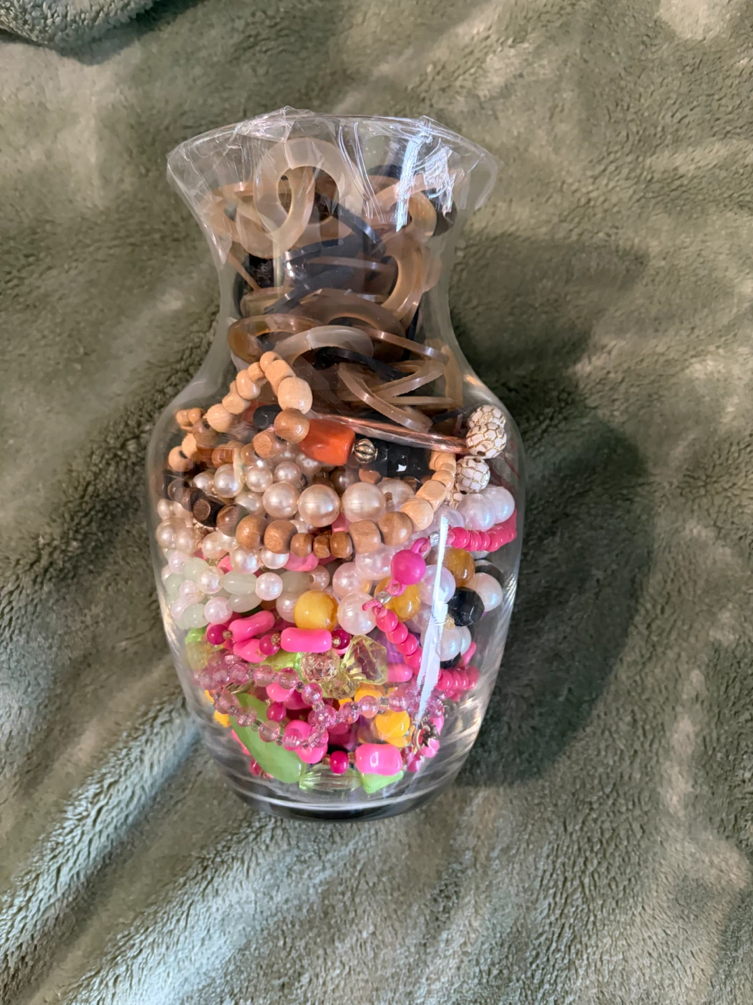 Giant vase full of jewelry