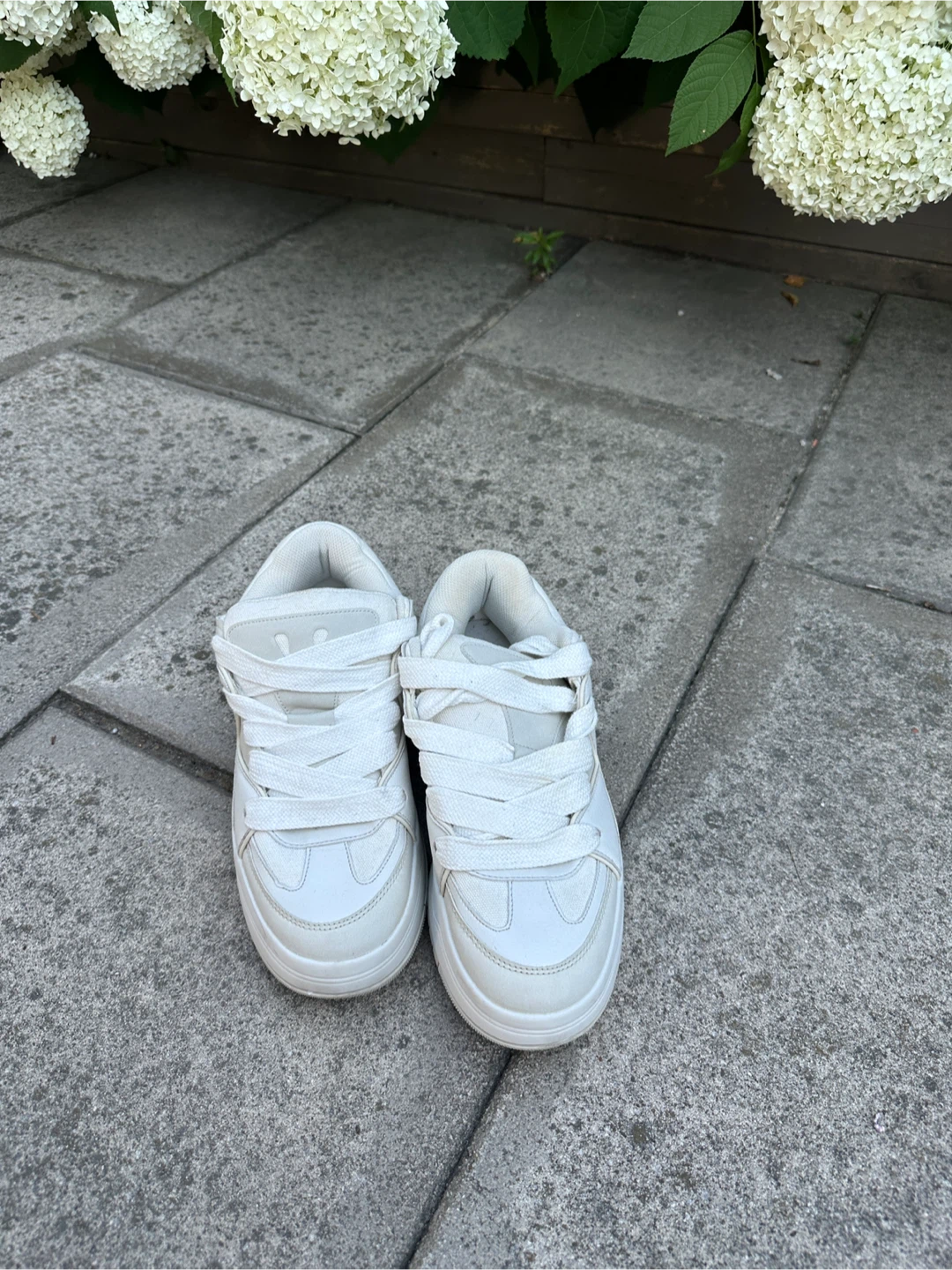 Bershka White Chunky Sneakers
