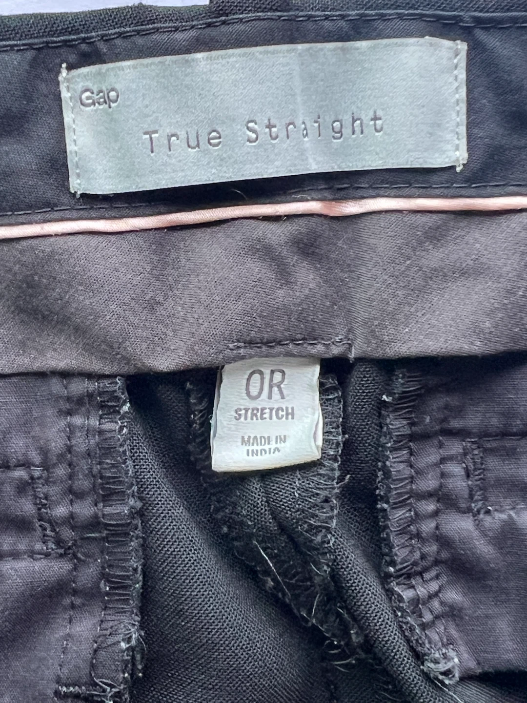 Gap True Straight Stretch Pants Black OR - photo 2