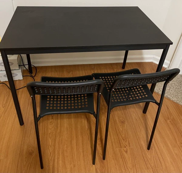 IKEA Dining table and 2 chairs