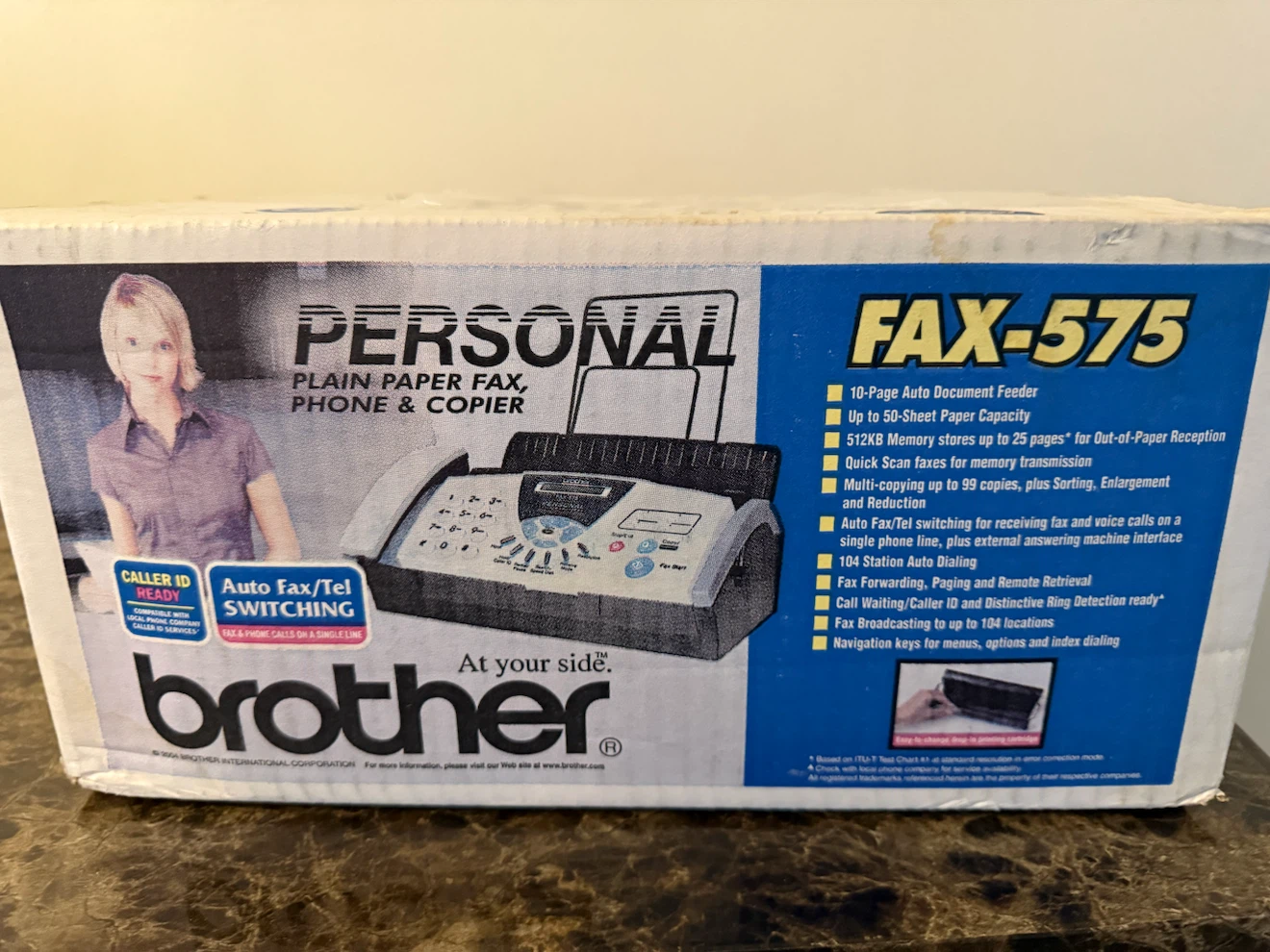 Brother Personal Plain Paper Fax, Phone & Copier - FAX-575