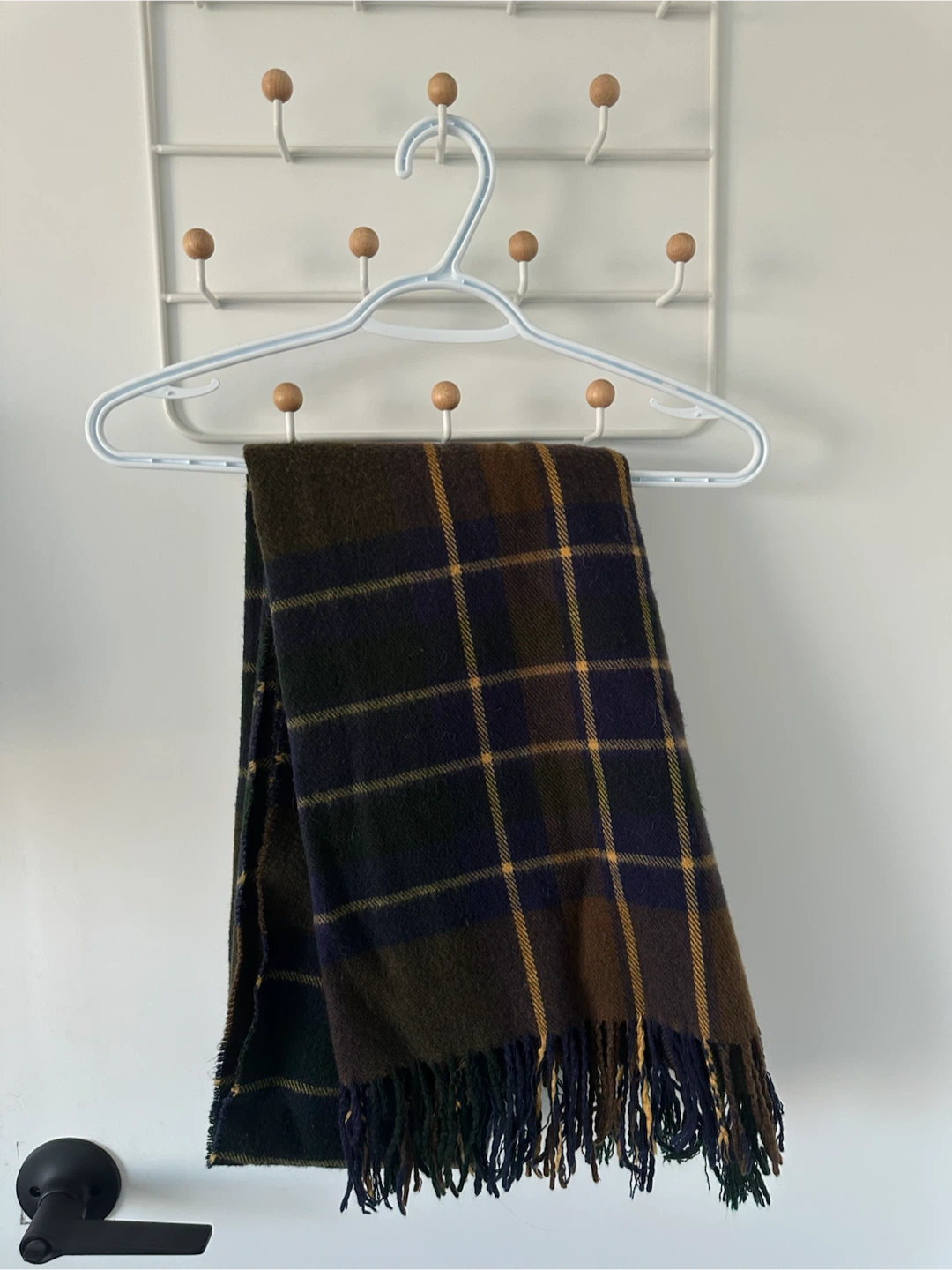 Tartan Plaid Scarf with Fringe
