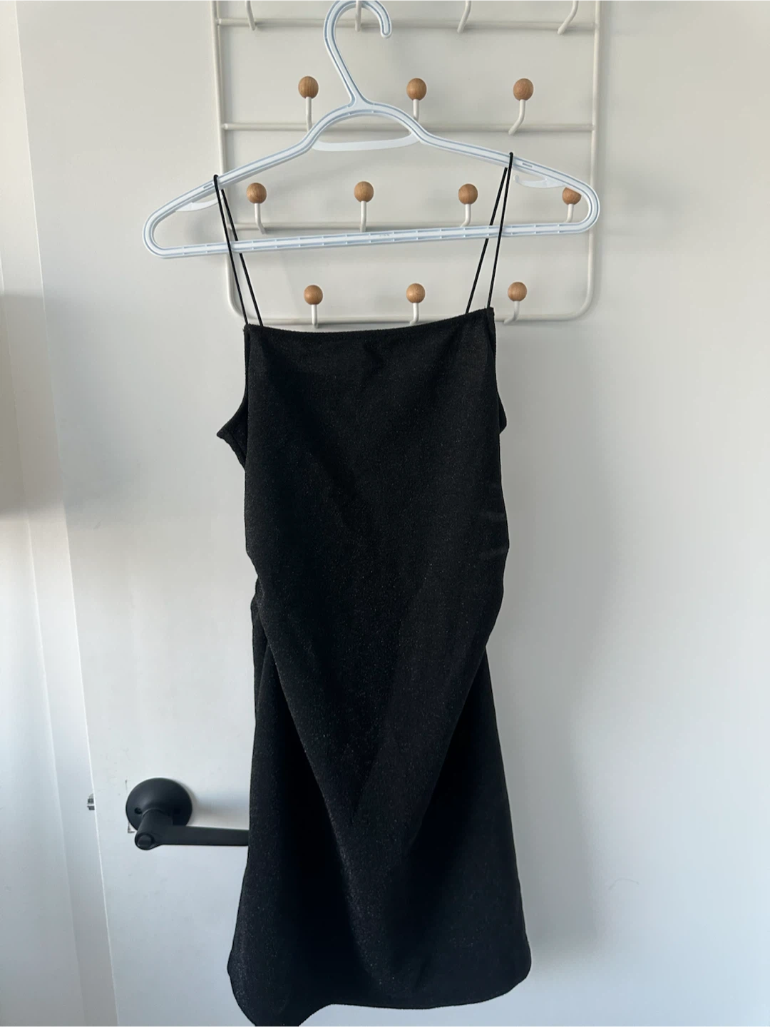 Divided by H&M Black Glittery Camisole Dress - Size S