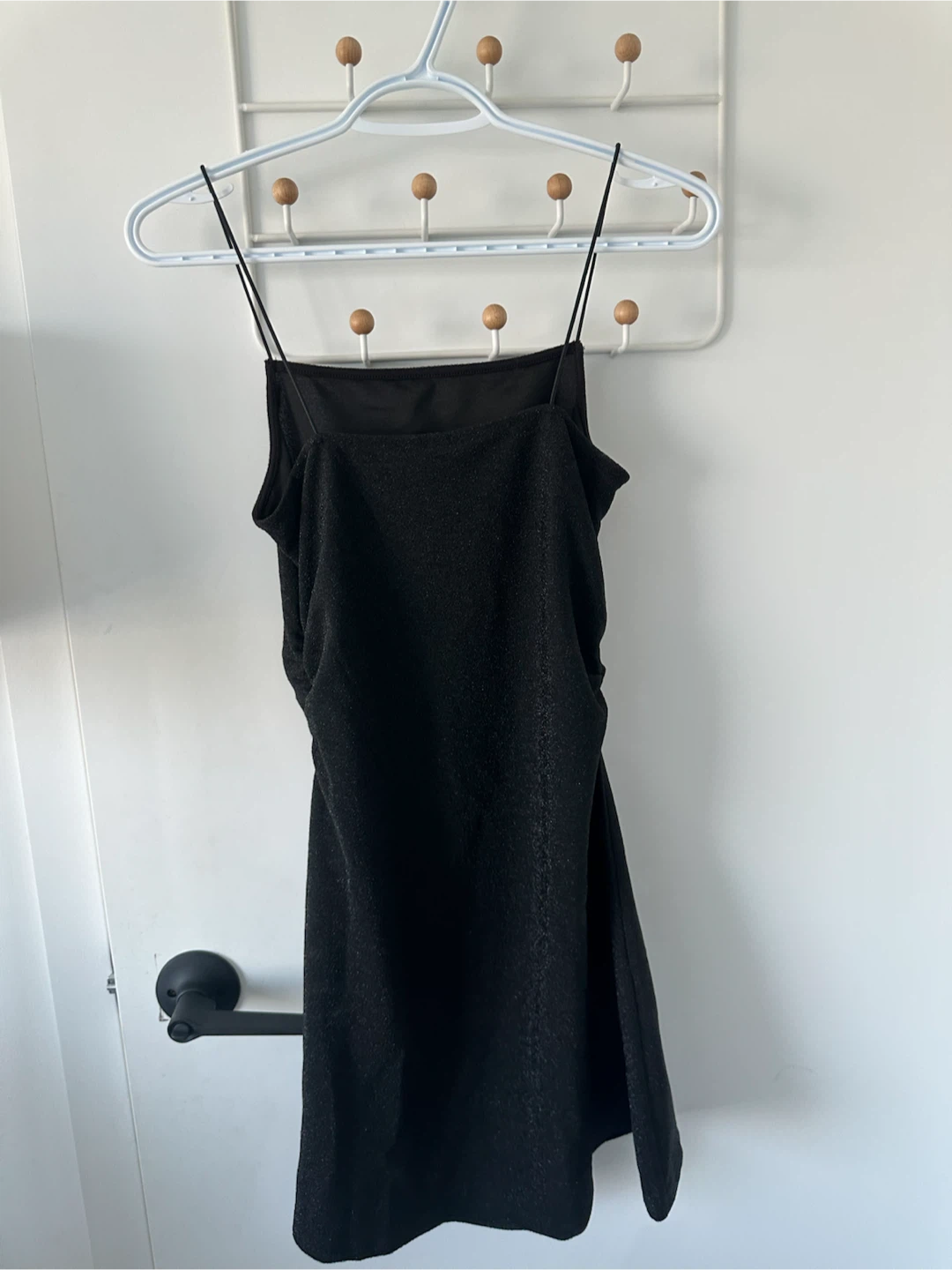 Divided by H&M Black Glittery Camisole Dress - Size S - photo 3