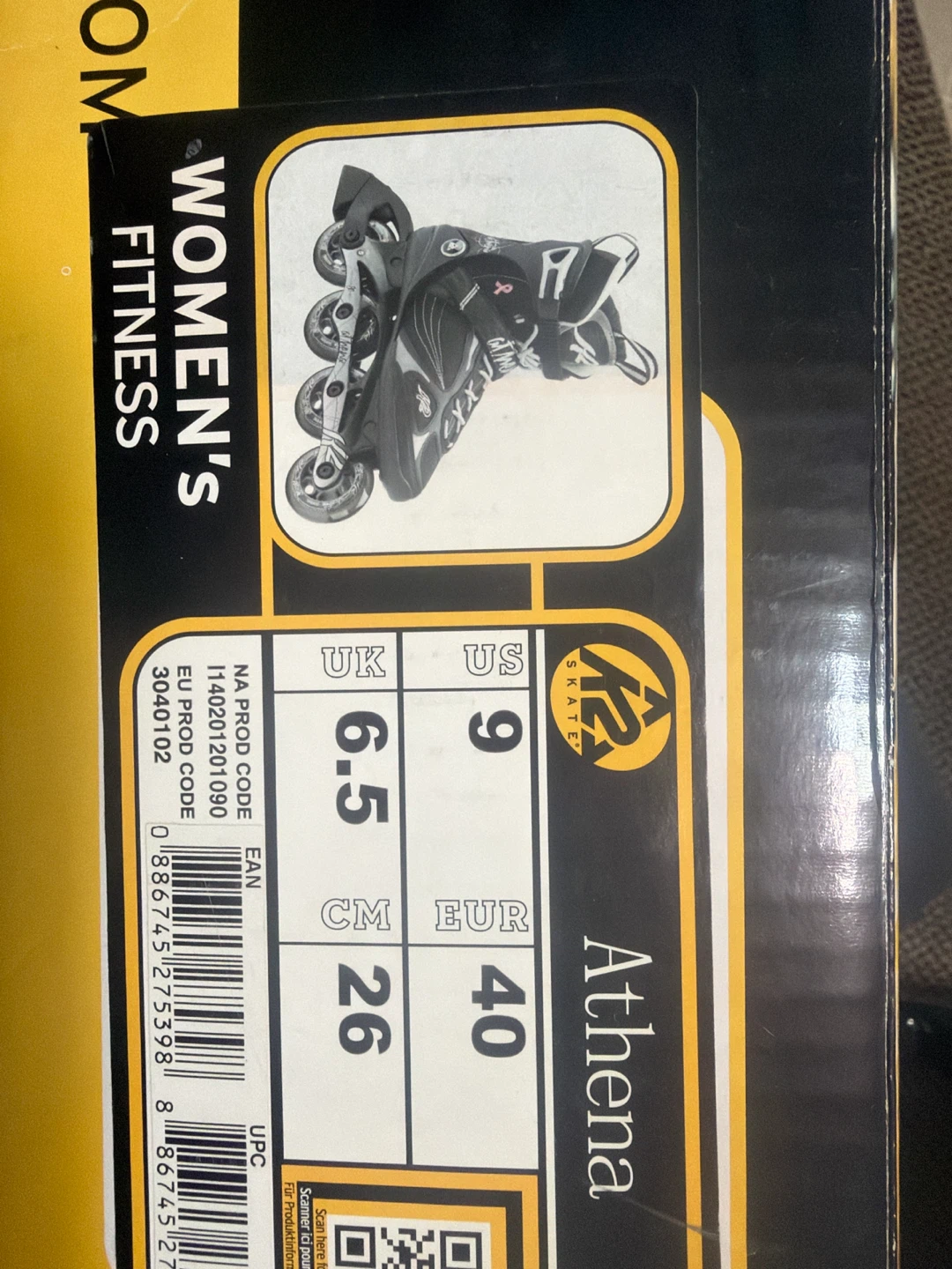 K2 Athena Women's Inline Skates size 9 - photo 2
