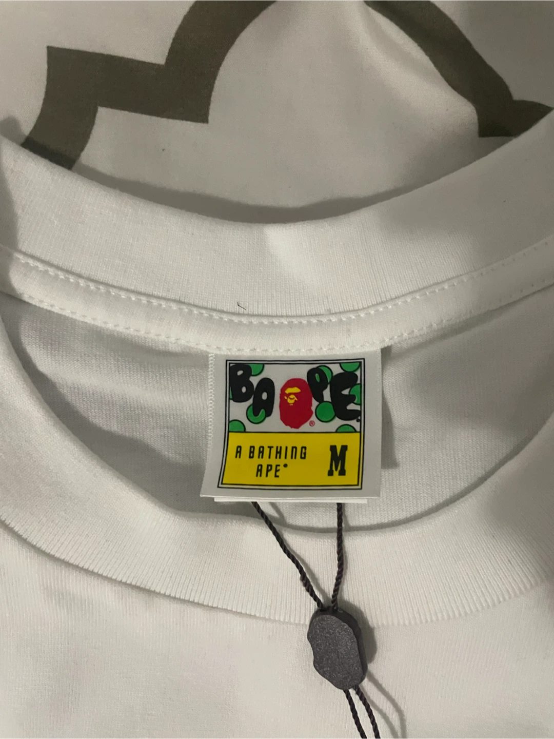 A Bathing Ape BAPE Camo Shark T-Shirt - White - Size M - photo 4
