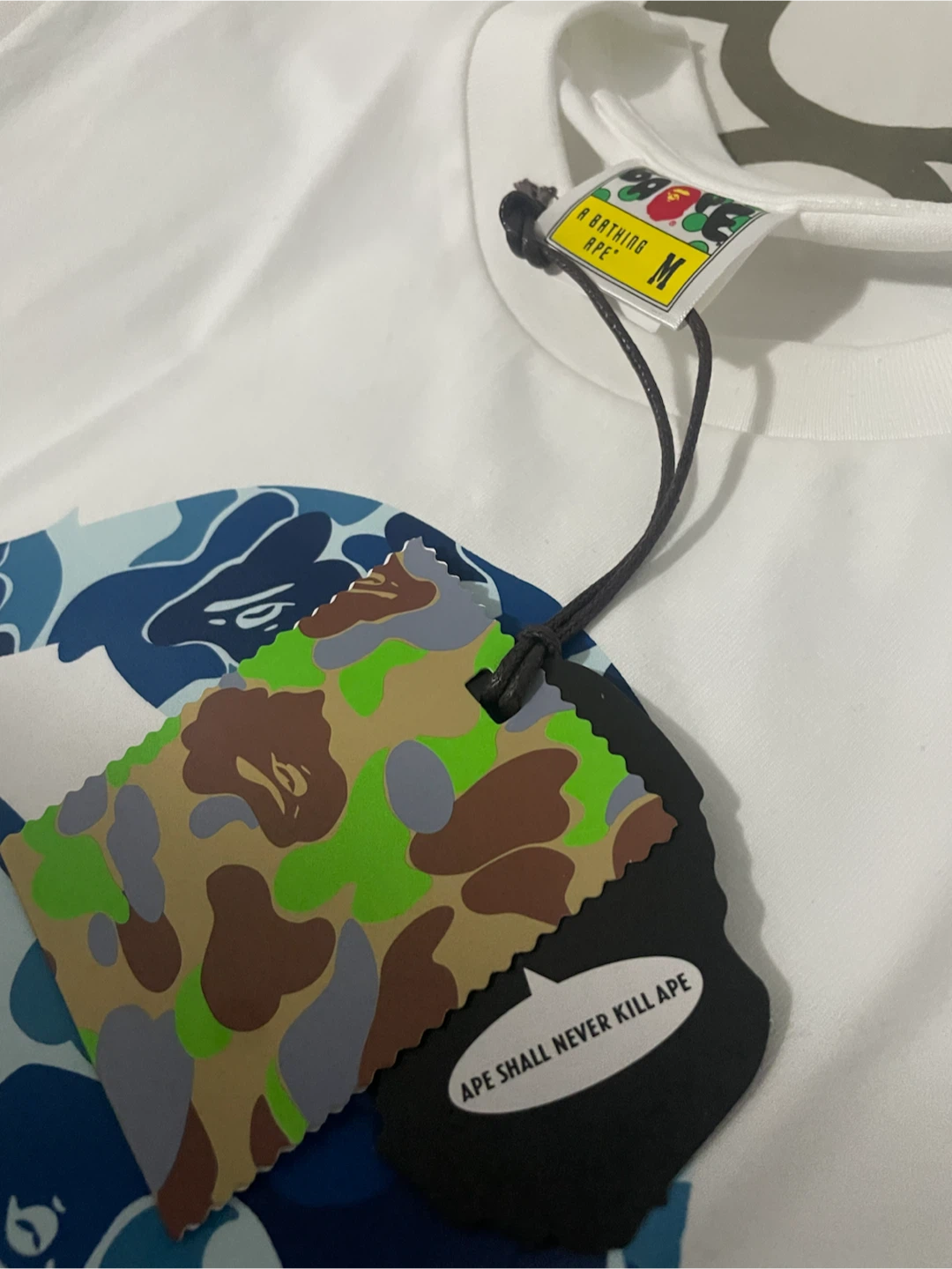A Bathing Ape White Camo Ape Head T-Shirt - photo 4