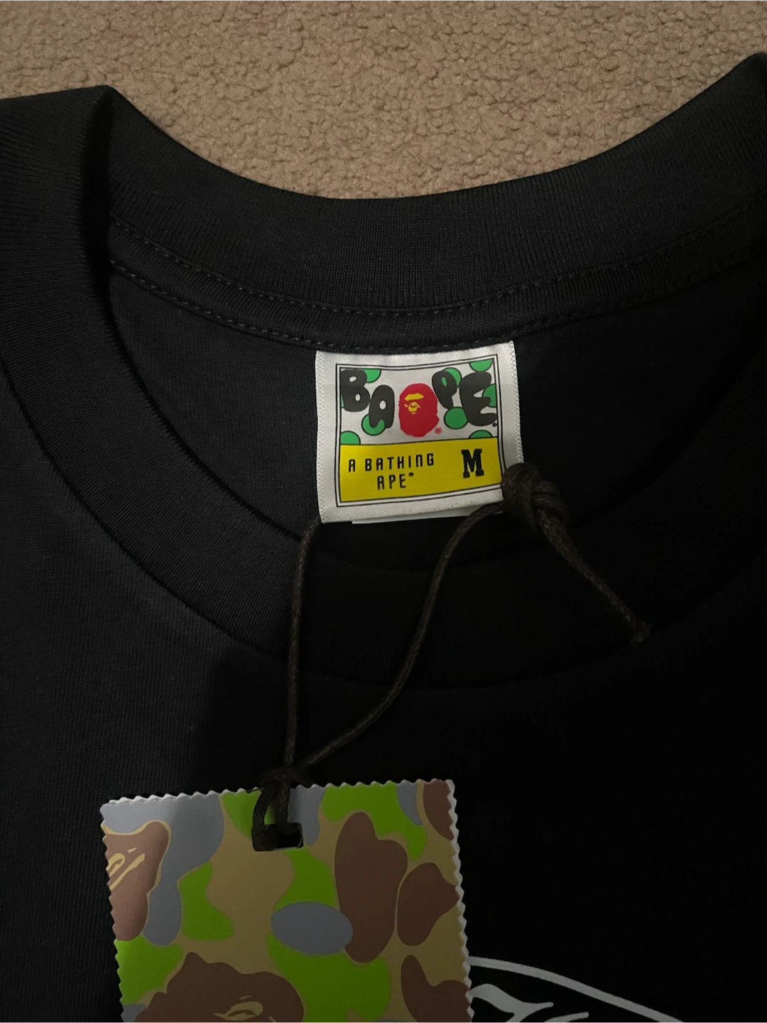 BAPE x Chrome Hearts Black T-Shirt Size Medium - photo 3