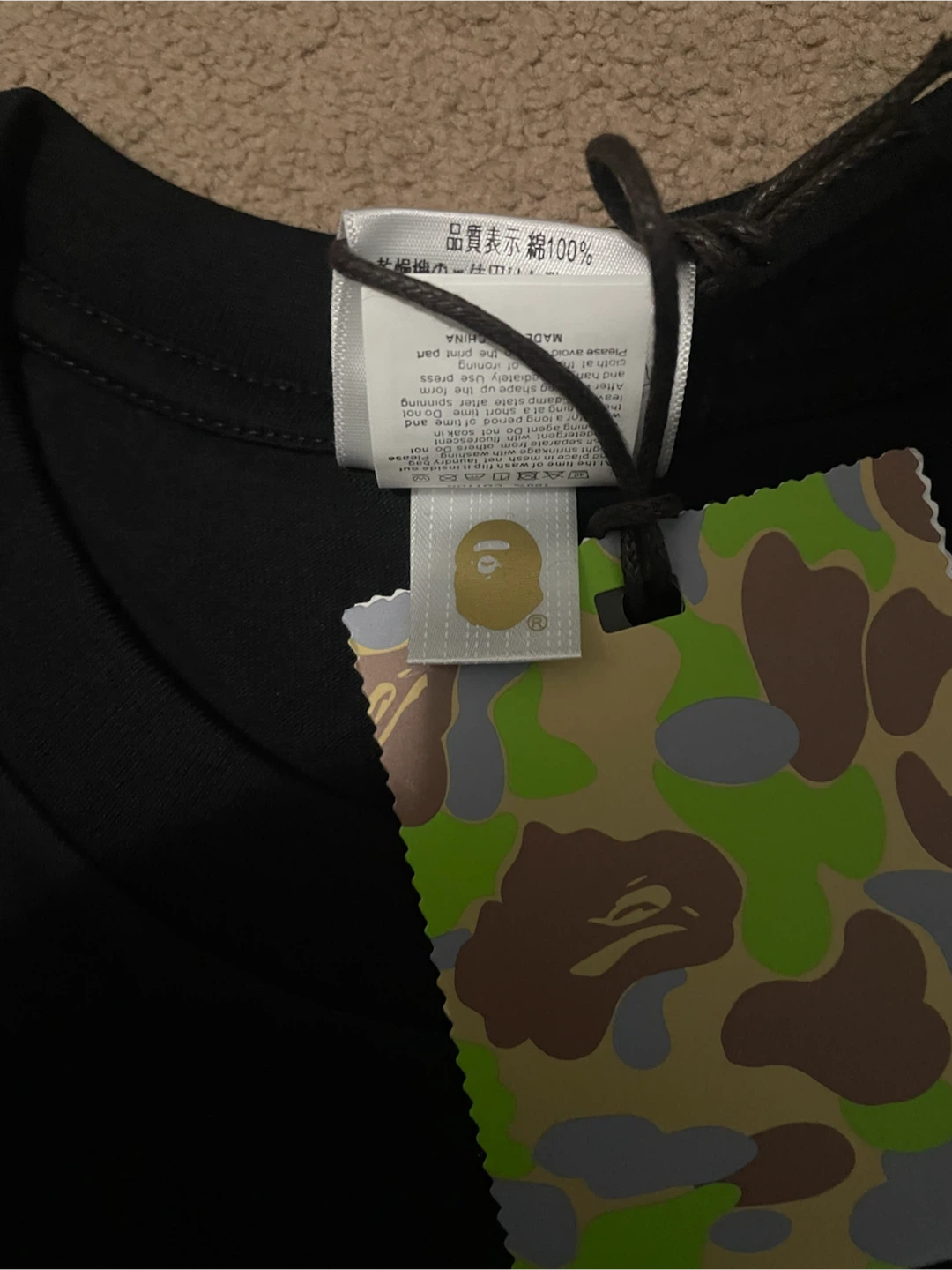 BAPE x Chrome Hearts Black T-Shirt Size Medium - photo 4