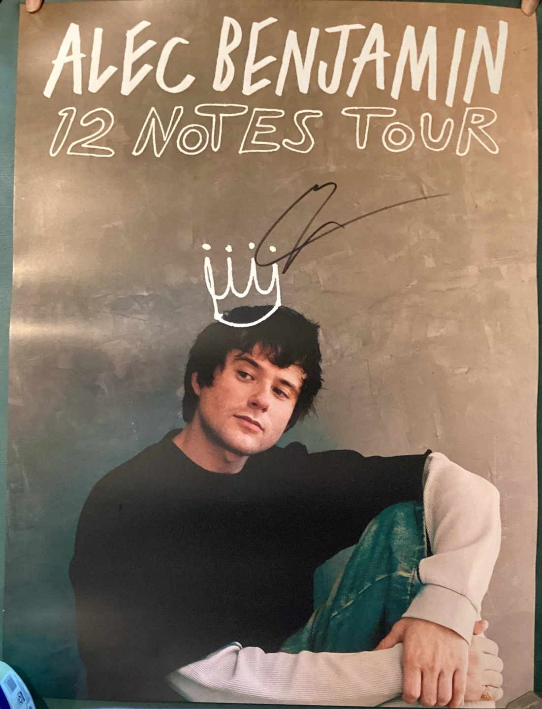 Alec Benjamin Signed Poster - 12 Notes Tour