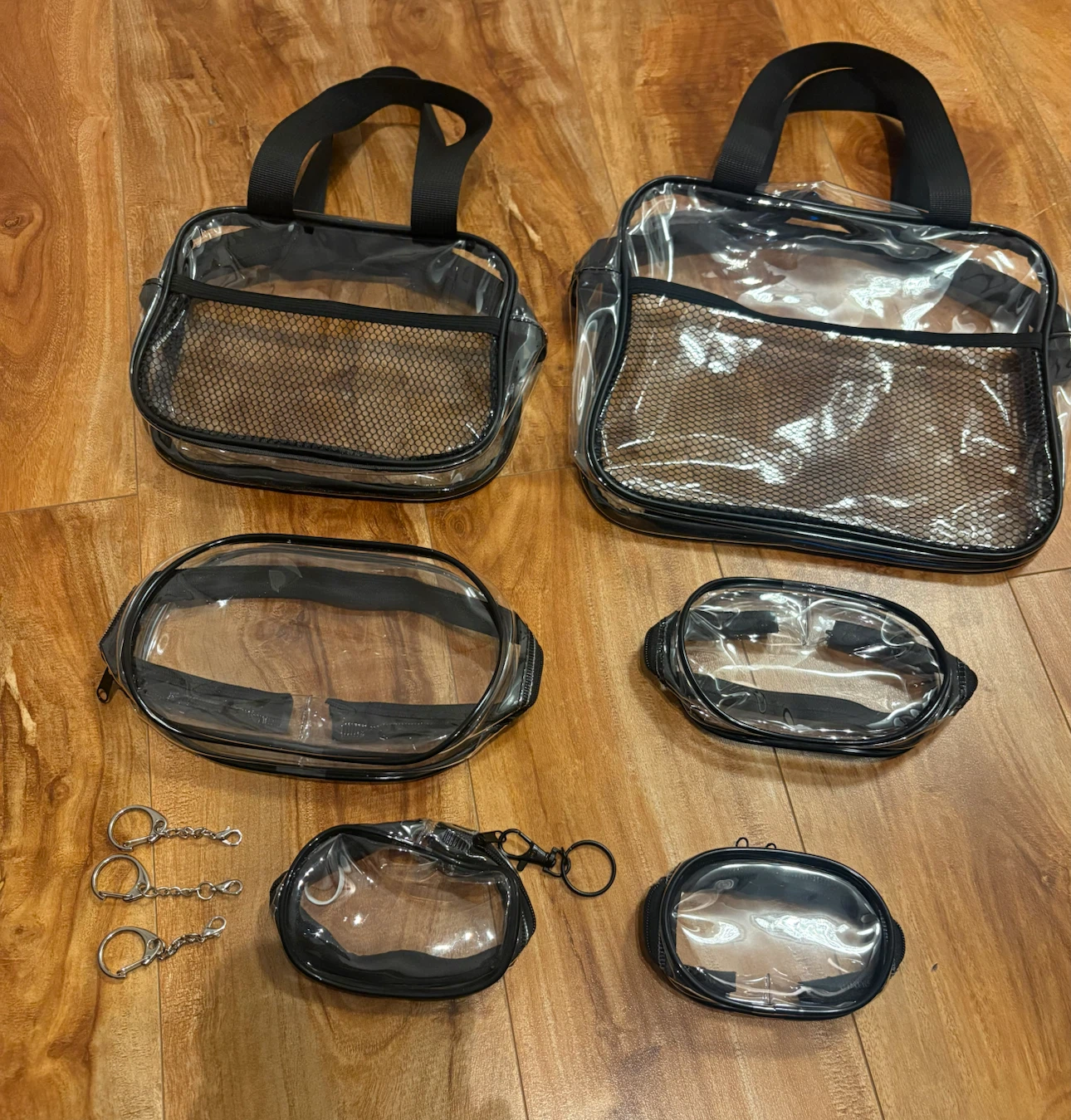 Clear Toiletry Bag Set ALL BRAND NEW