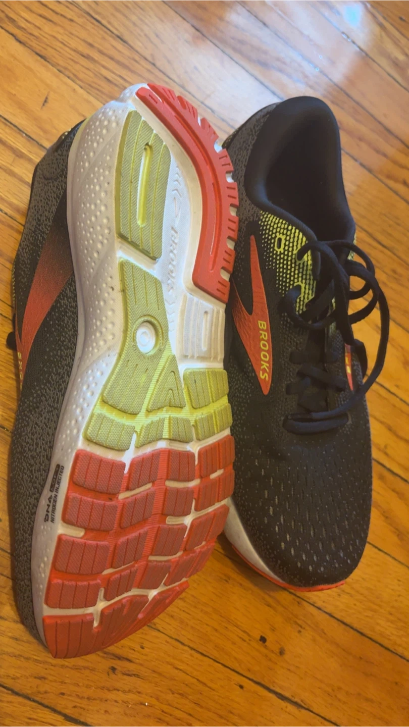 Brooks Ghost 15 Running Shoes Black/Orange Men's Size 9 - photo 4