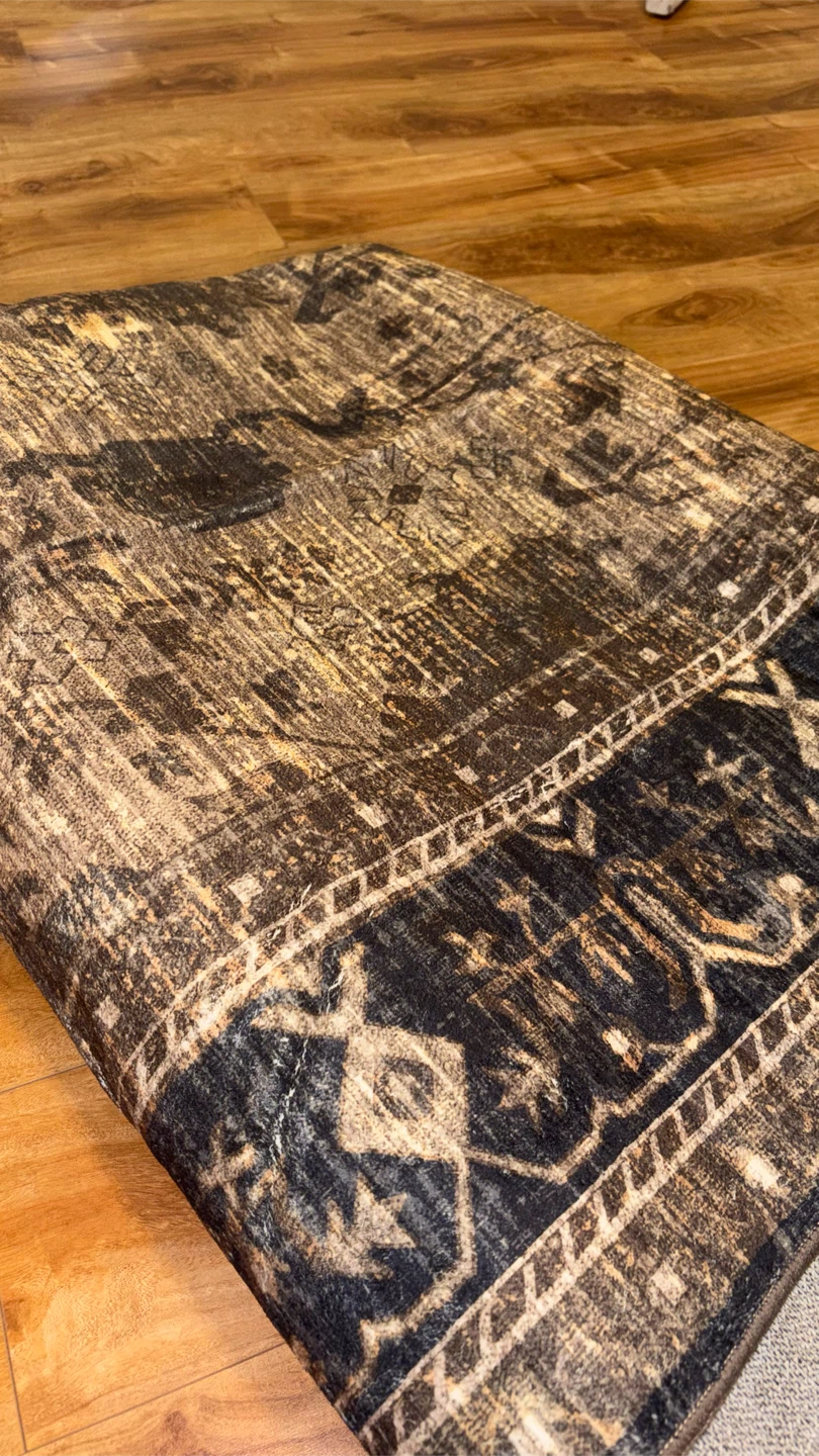 Brand New 5x7 Olive Green and beige/mustard yellow Area Rug - photo 2