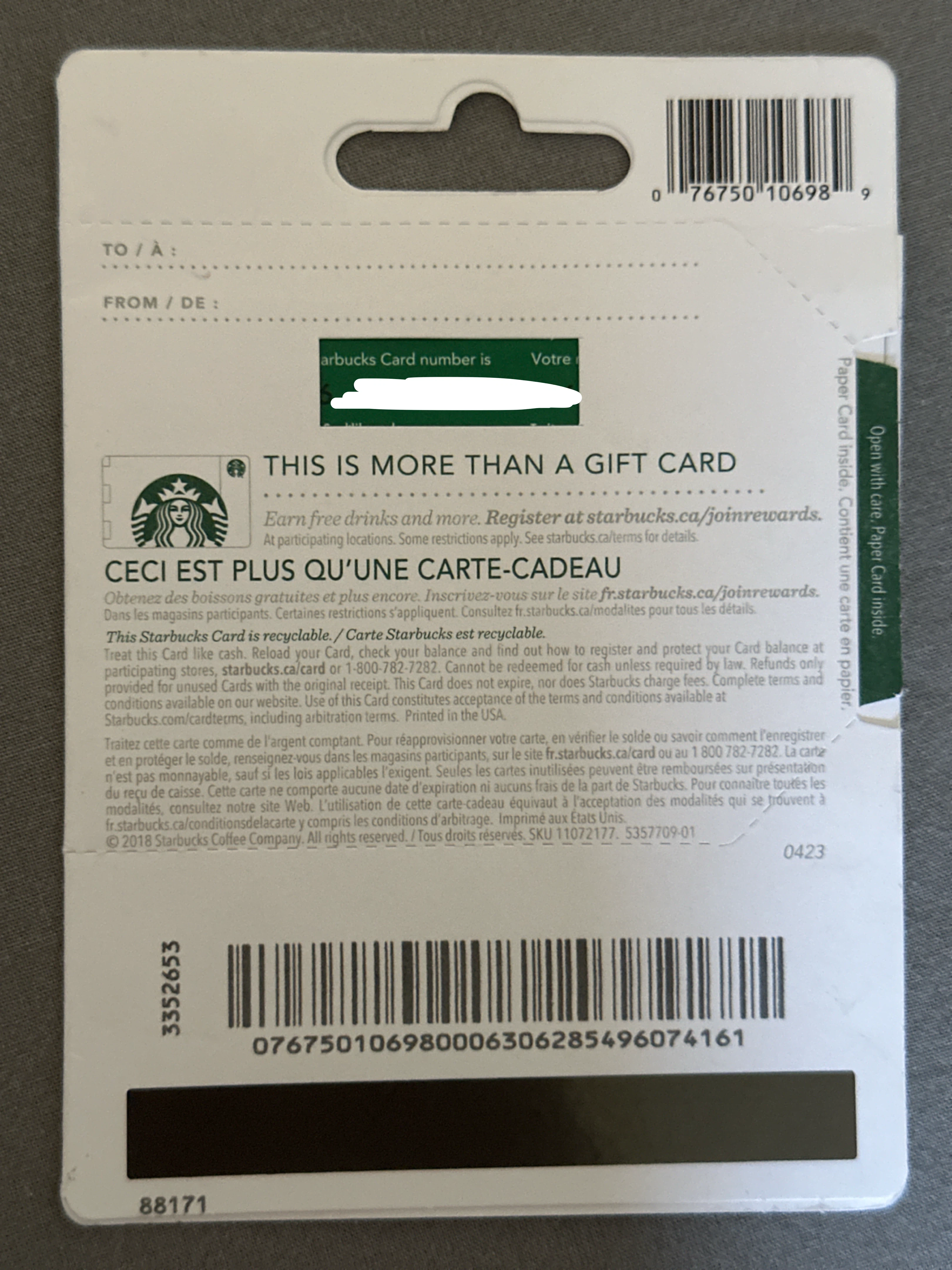 Starbucks $25 Gift Card - photo 2
