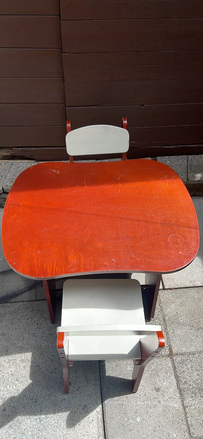 Kids Wooden Table and Chair Set - photo 3