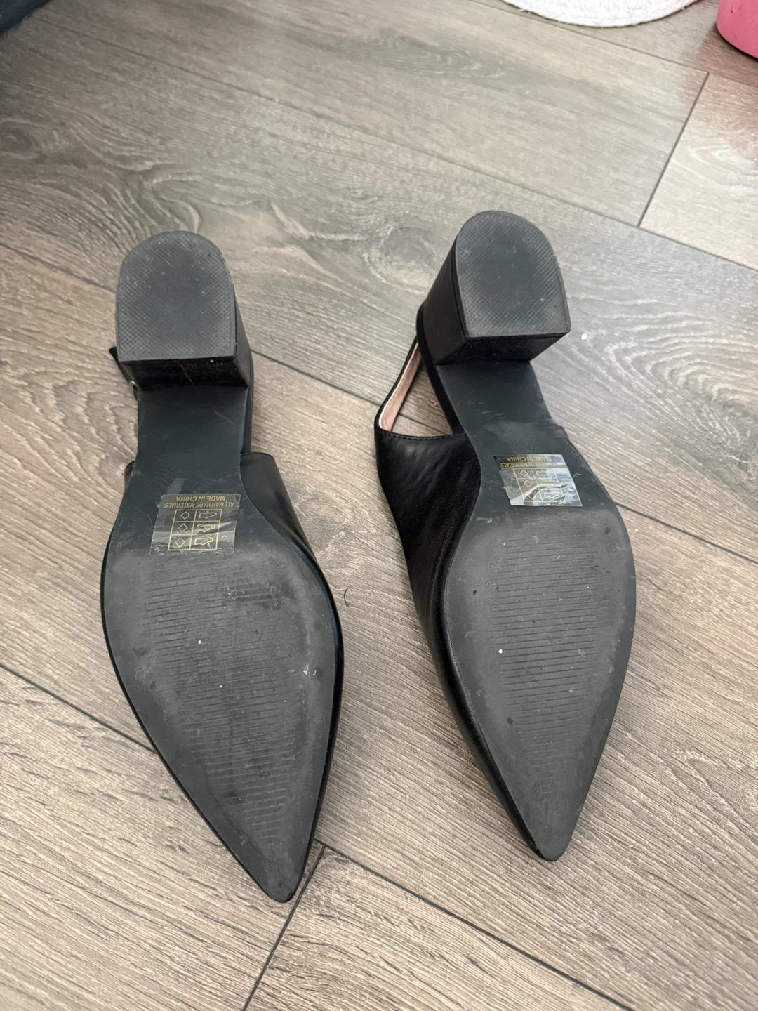 Berness Black Slingback Heels Size 8.5 - photo 2