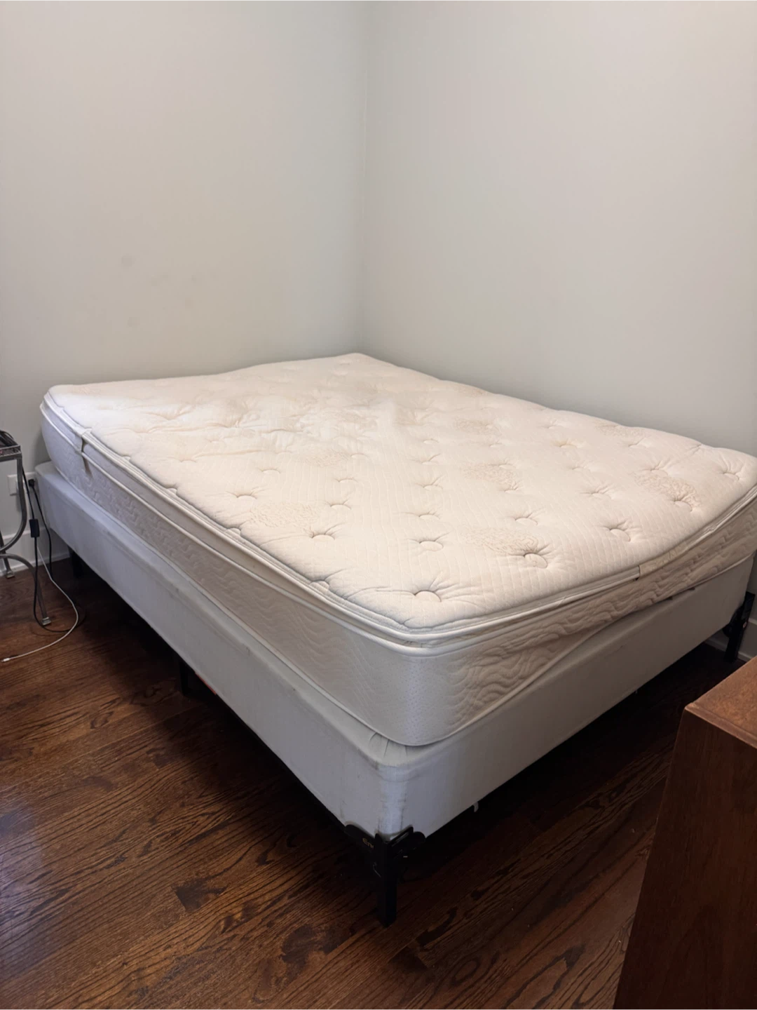Queen Box Spring + Frame + Mattress