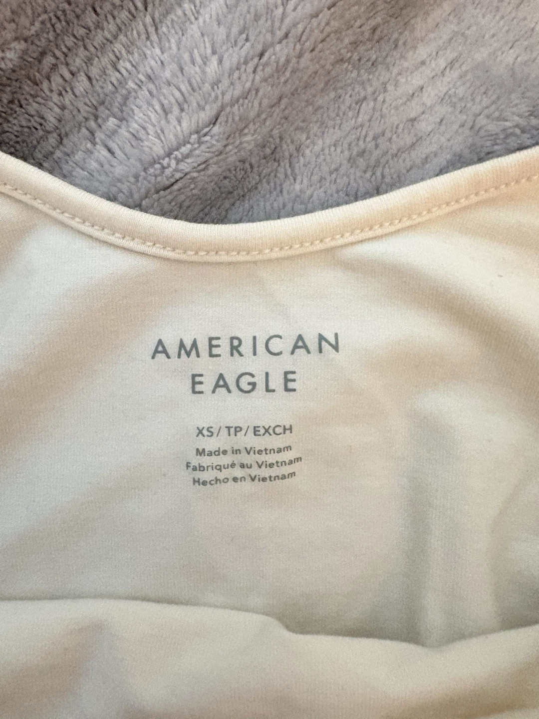 American Eagle Cream Short Sleeve Bodysuit - photo 2