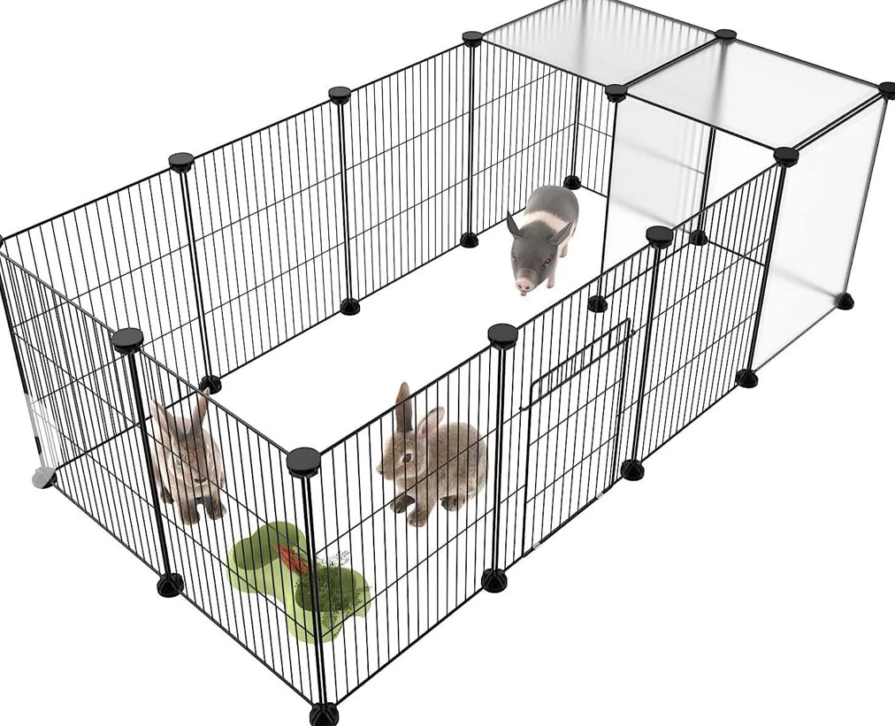 Pet Playpen - Modular Wire Dog/Cat/Rabbit Enclosure