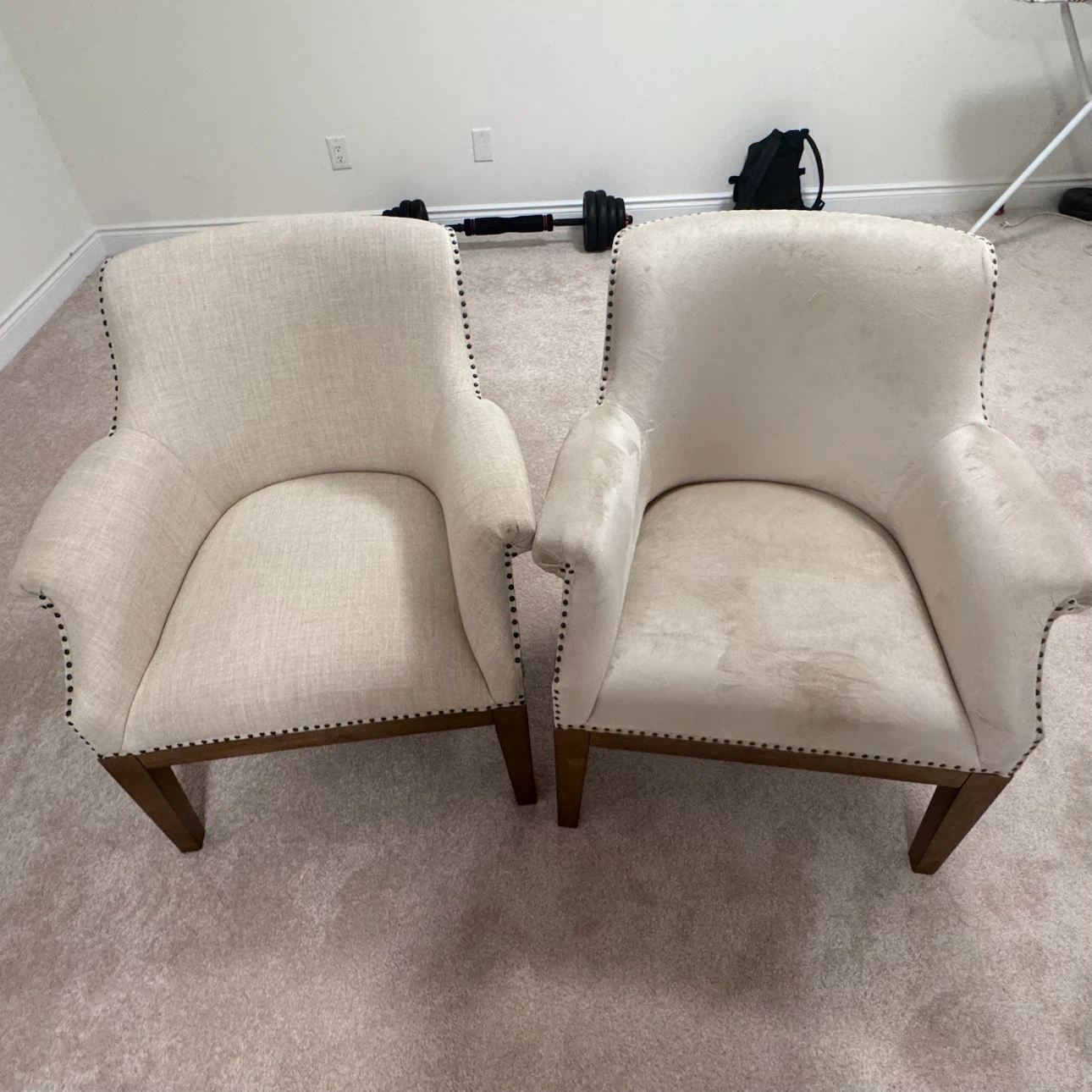 Cream Accent Chairs (Set of 2)