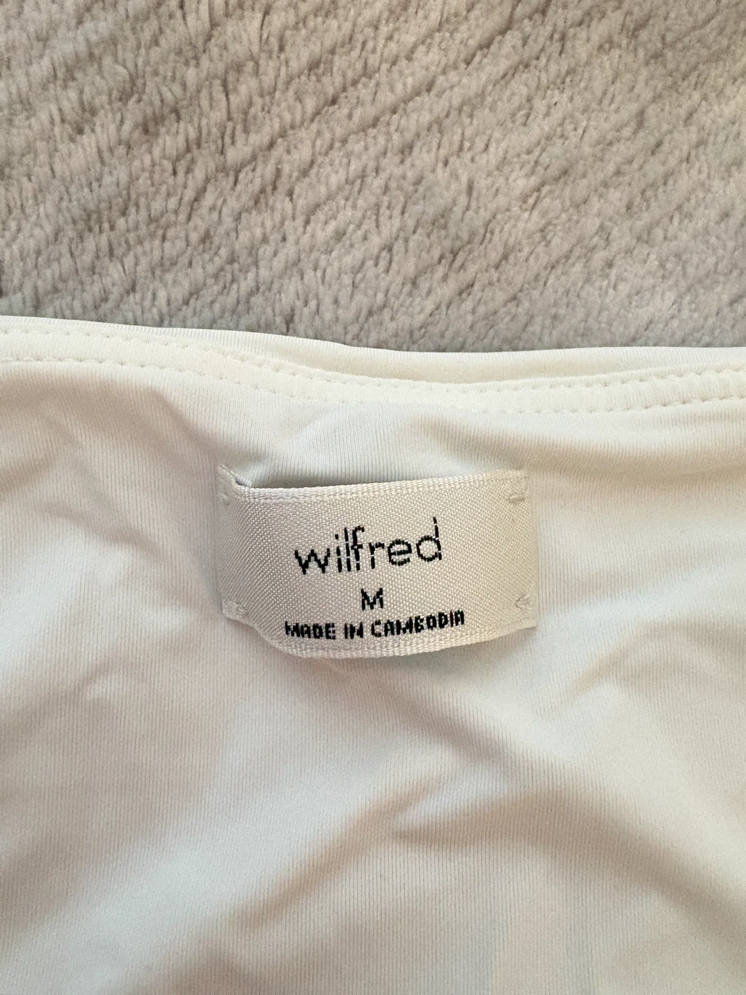 Wilfred White Sleeveless Cowl Neck Top - photo 2