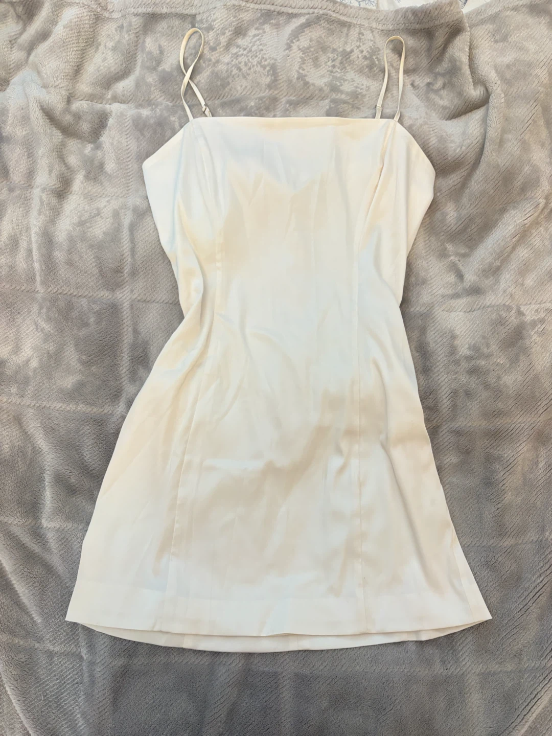 Aritzia Sun-deh White silk Mini Dress