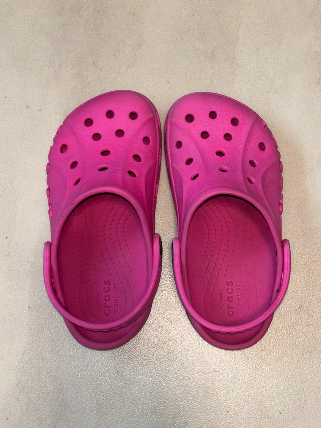 Pink Crocs Comfort Clogs, Kids Size 1 - photo 3