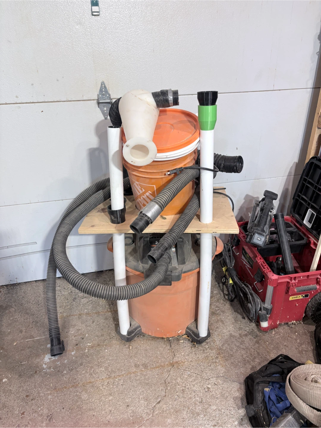 DIY Dust Collector System with Shop Vac Bucket