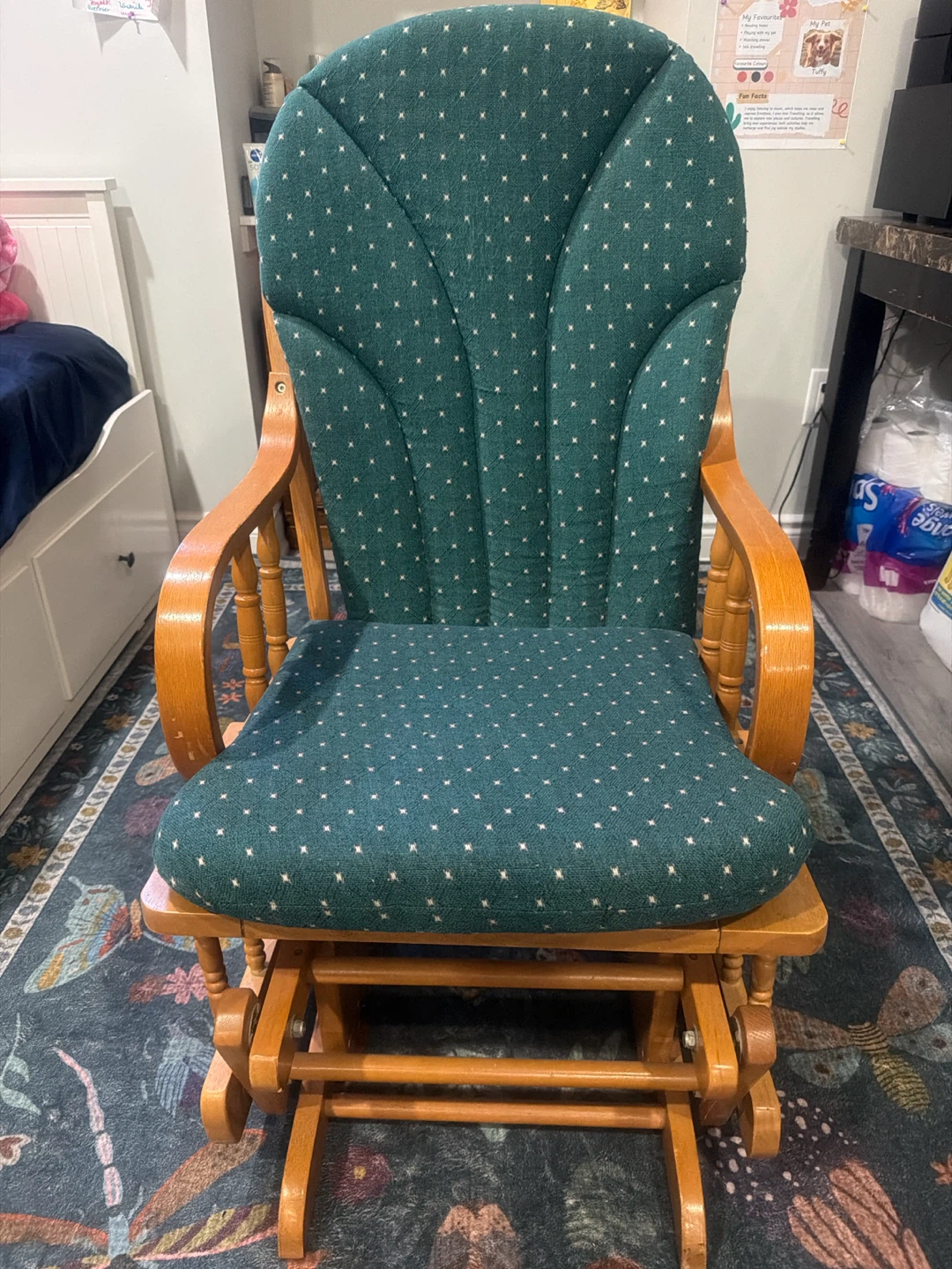 Green Glider Rocking Chair