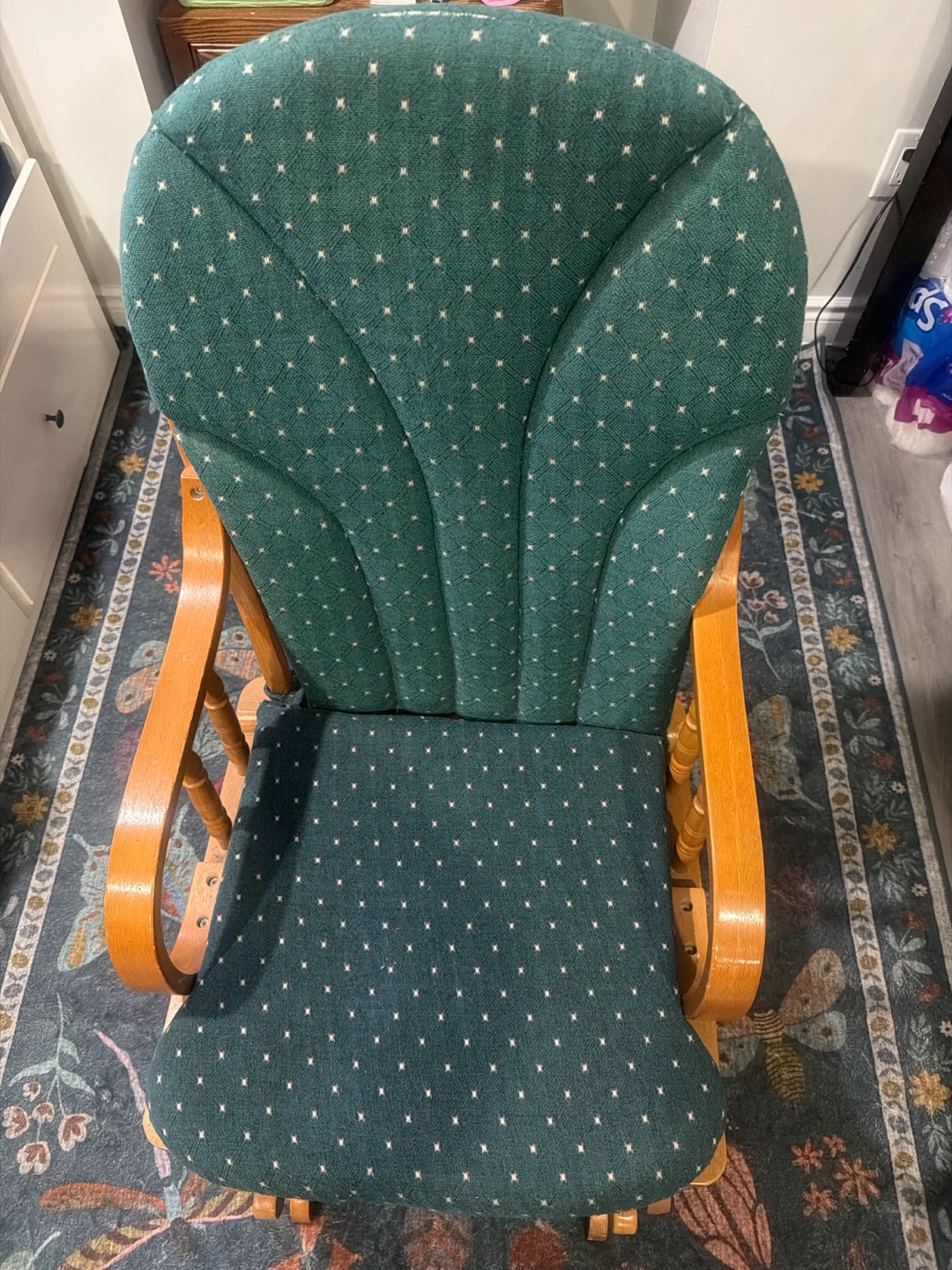 Green Glider Rocking Chair - photo 2