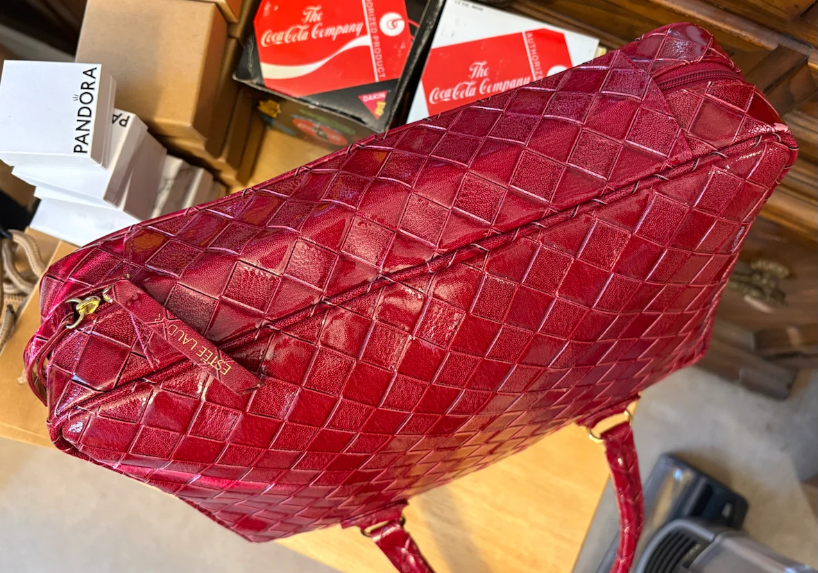 ✨✨Large Estée Lauder Red Woven Travel Bag - photo 5