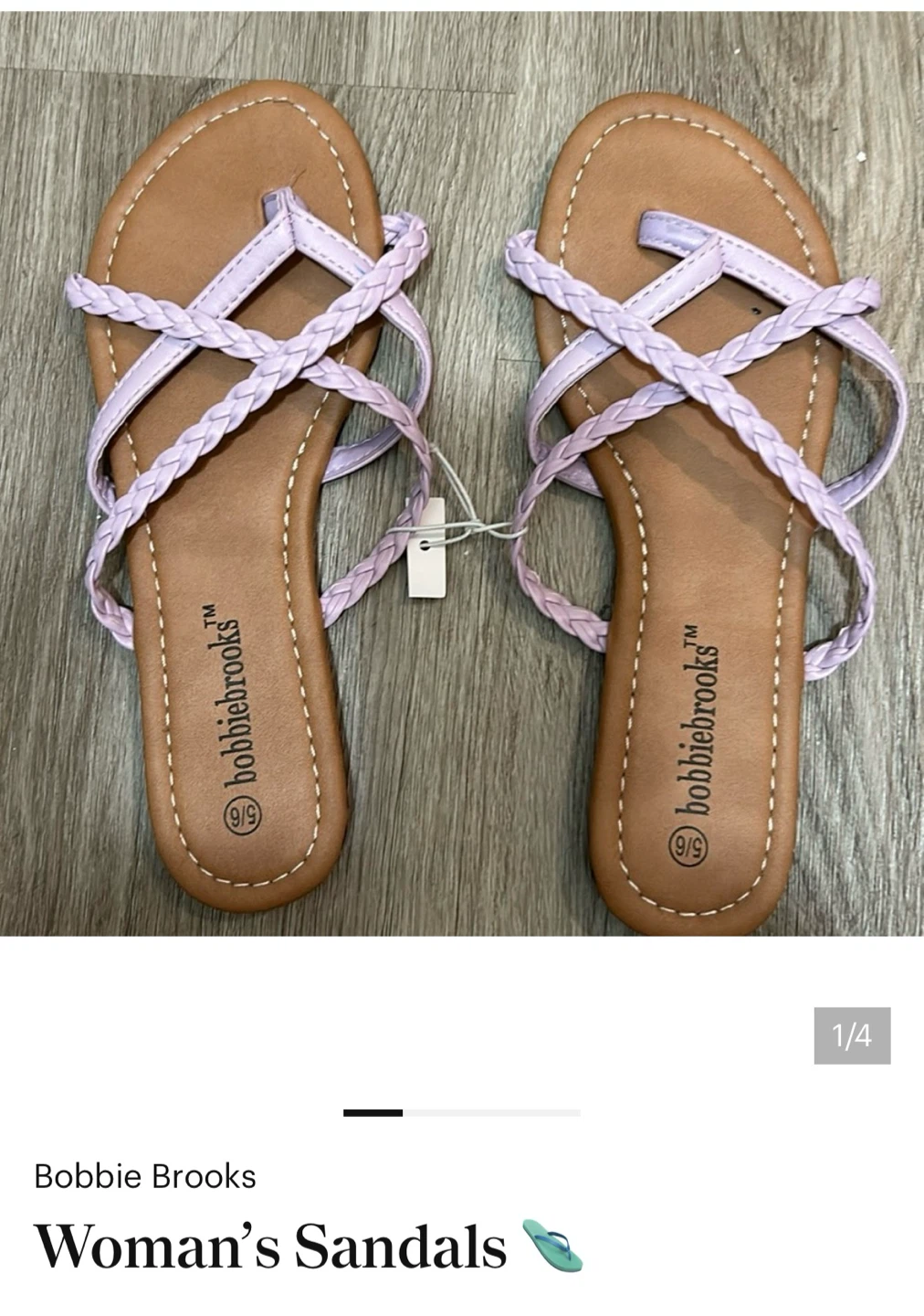 Bobbie Brooks Women's Sandals Size 5/6