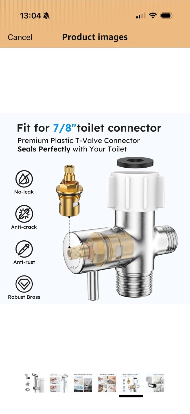 Handheld Bidet Sprayer – Brand New, Sealed - photo 2