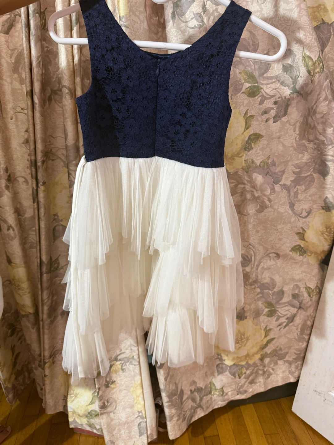 Girls Navy Lace & White Tulle Dress(American Princess) - photo 3
