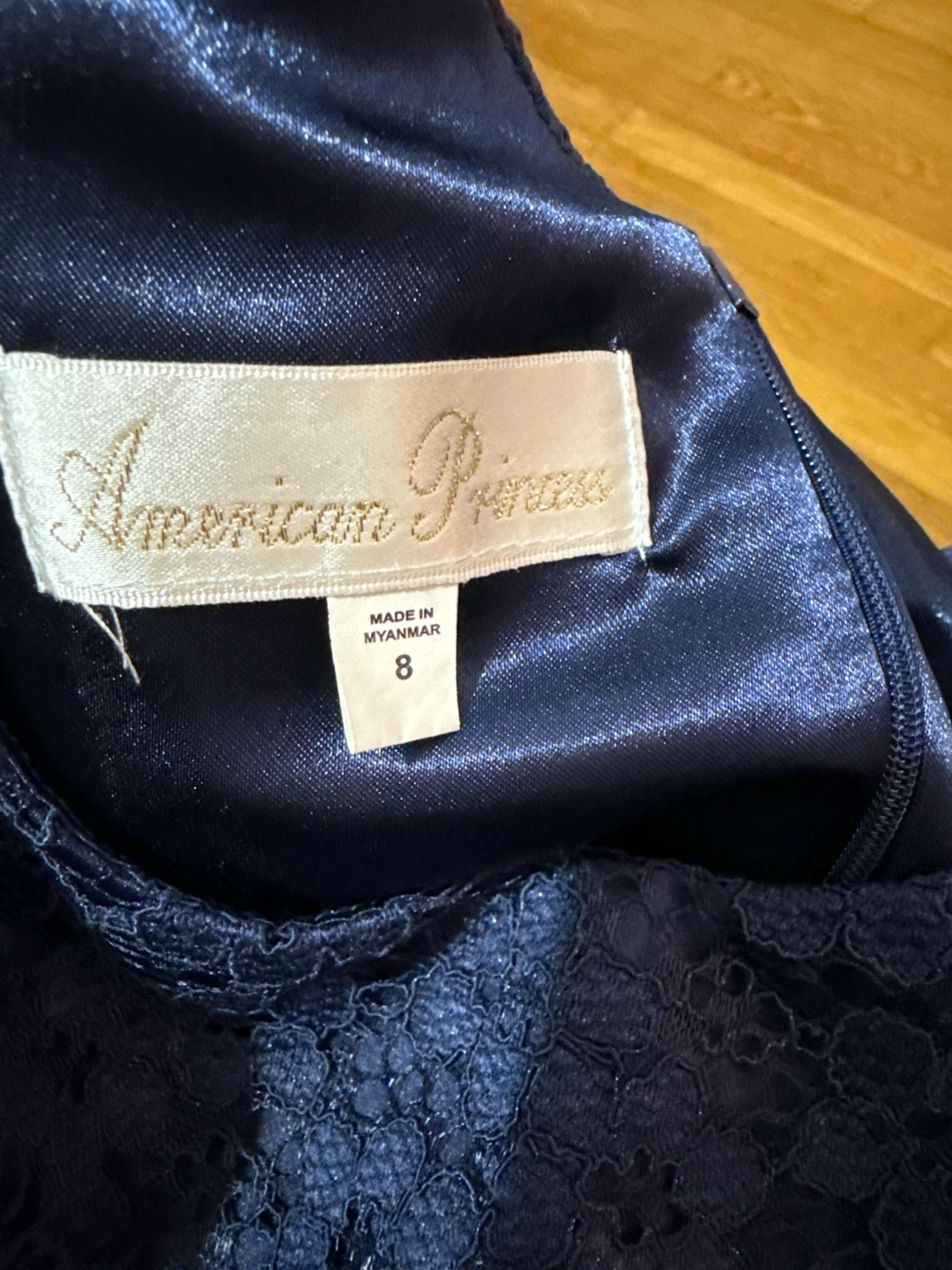 Girls Navy Lace & White Tulle Dress(American Princess) - photo 4
