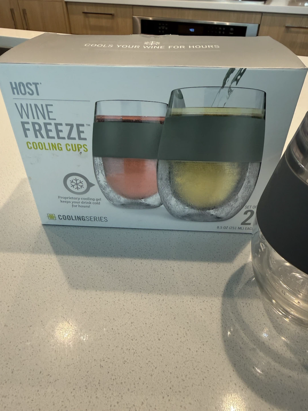 HOST Wine Freeze Cooling Cups - Set of 4