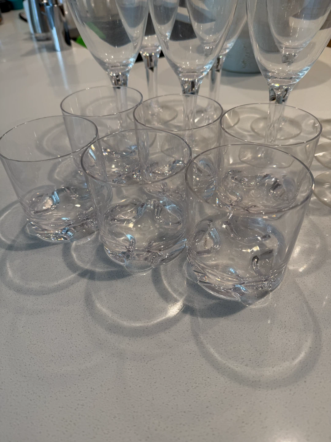 Set of clear acrylic glassware - photo 3