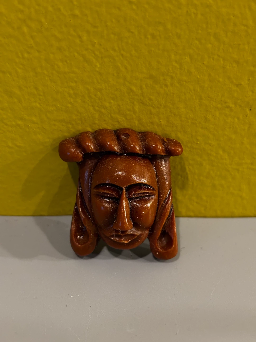 Set of 4 Wooden Face Magnets - photo 3