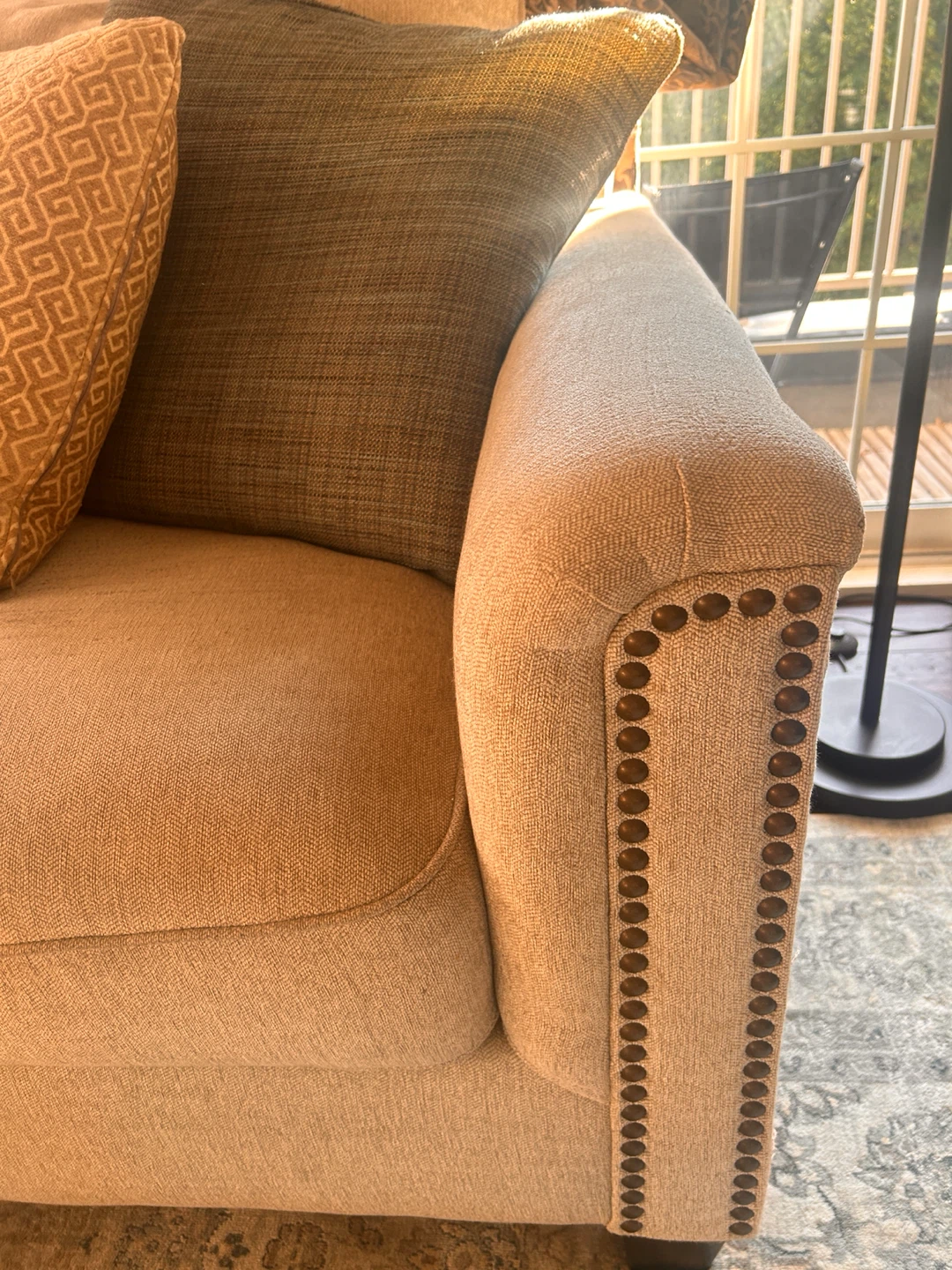Sectional Sofa with Studded Accents - photo 5