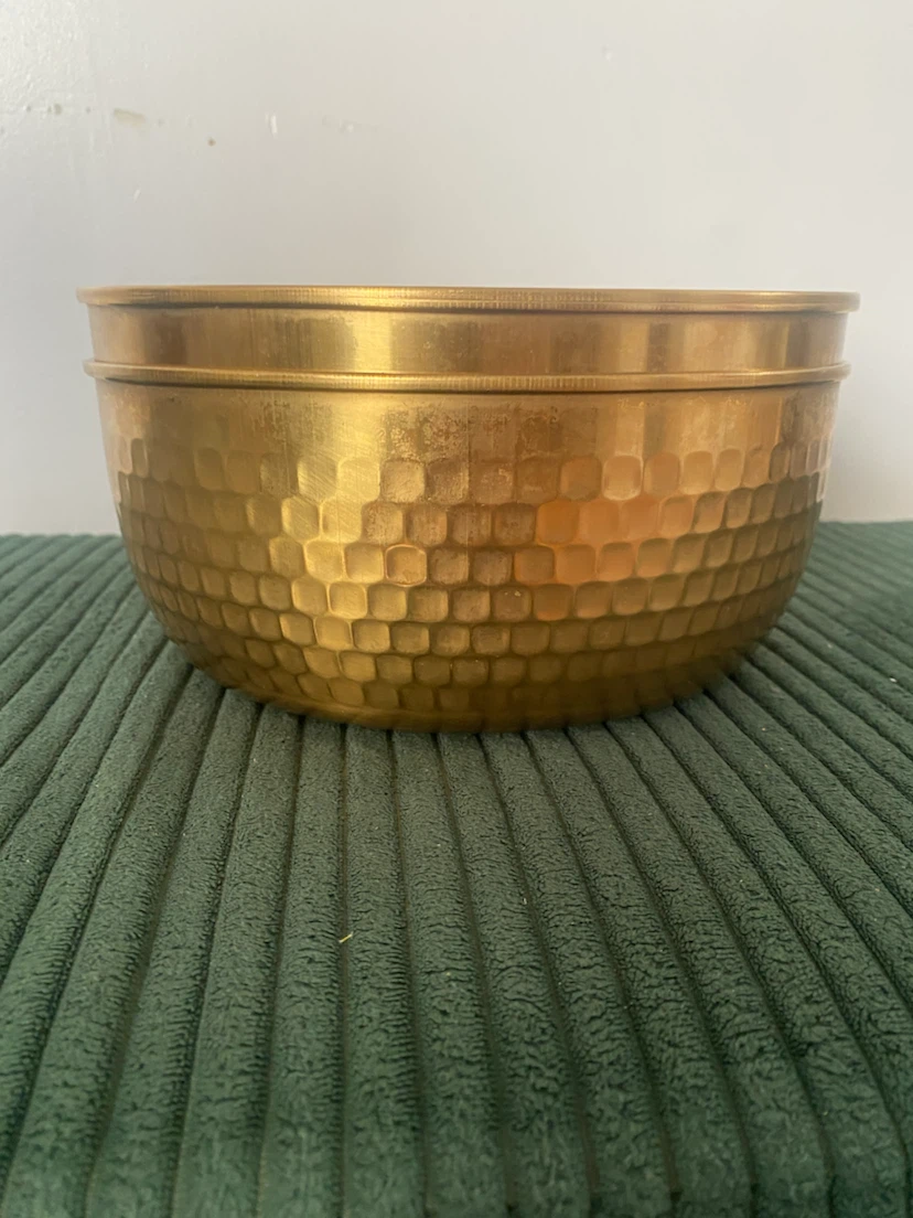 Brass Hammered Bowl Set