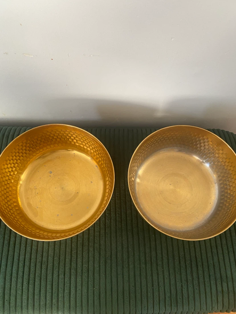 Brass Hammered Bowl Set - photo 2
