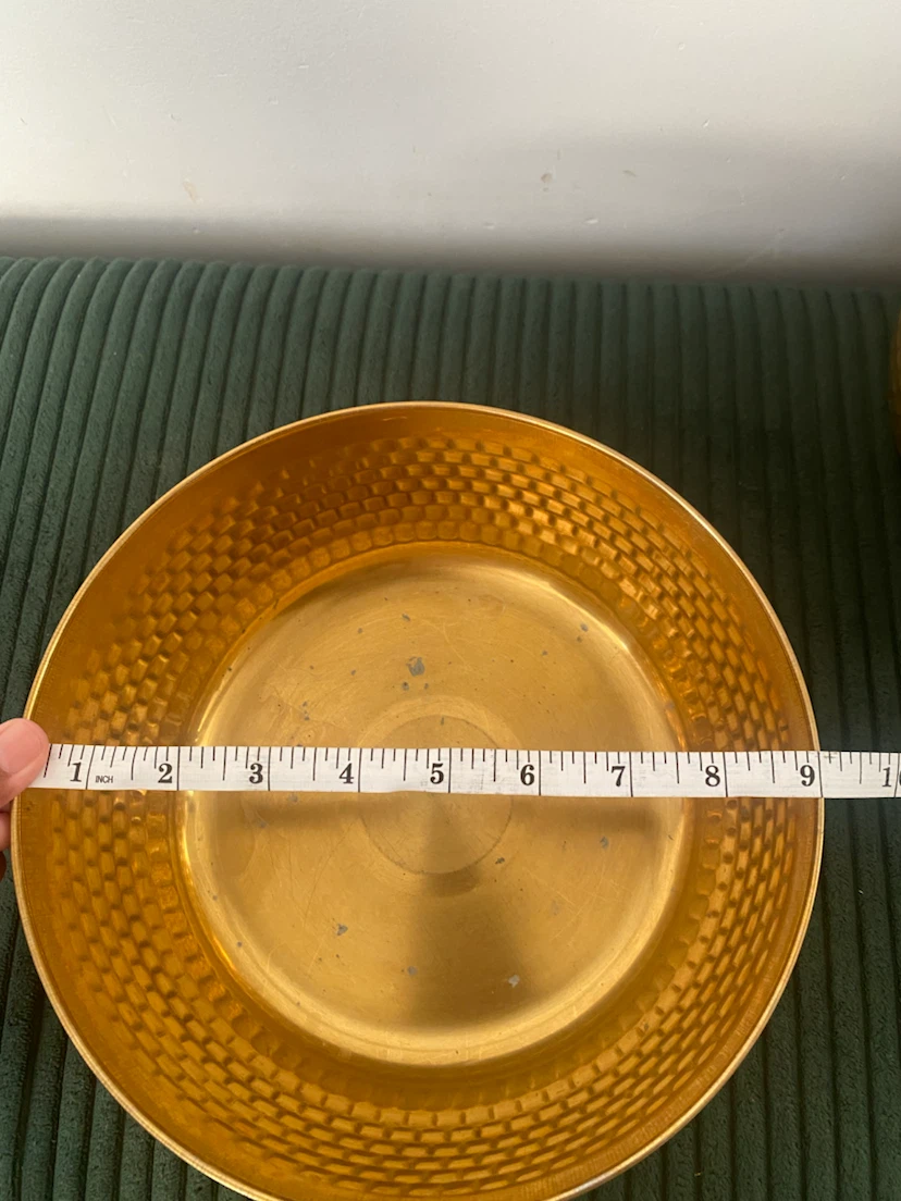 Brass Hammered Bowl Set - photo 3