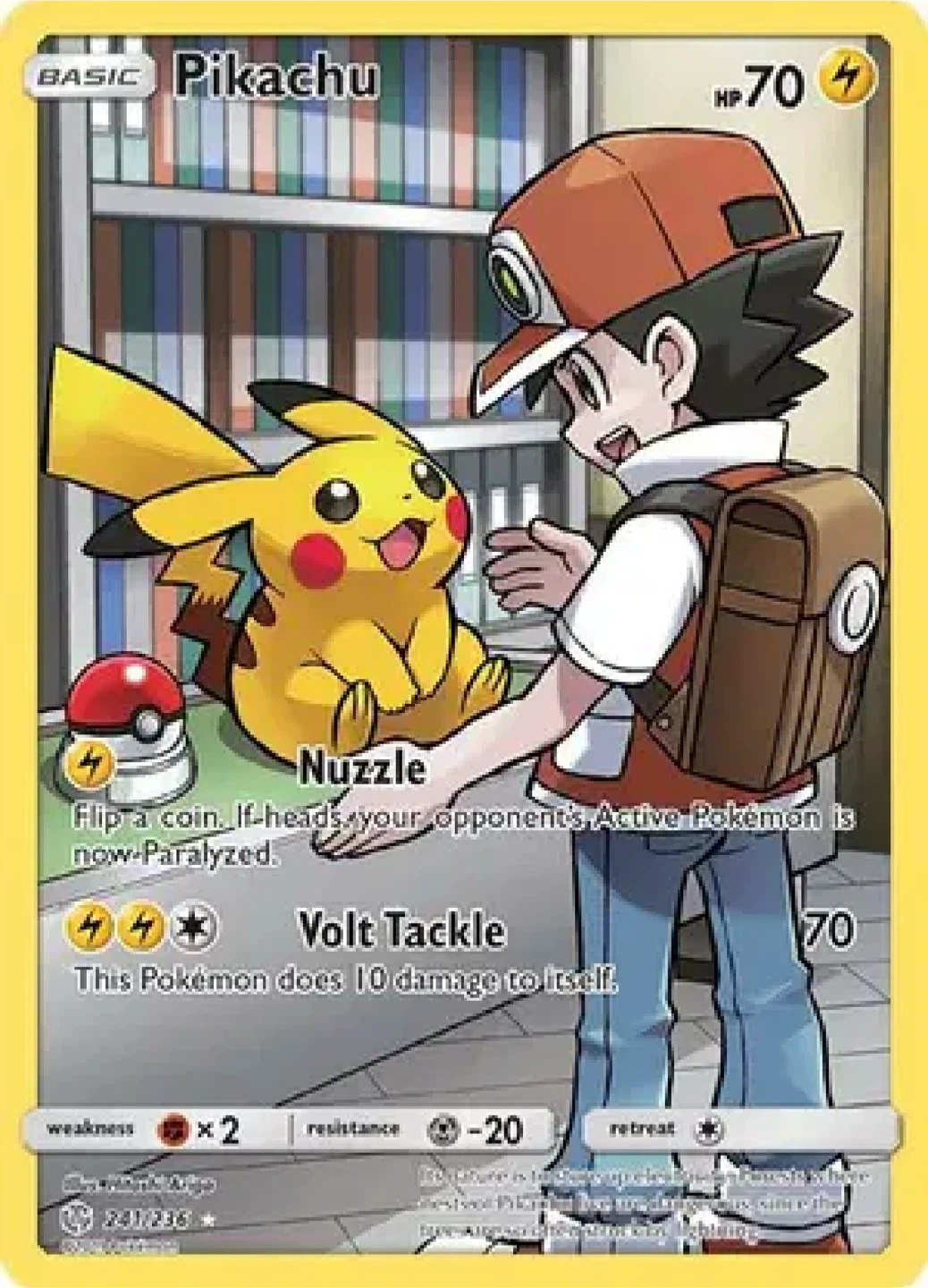 Pikachu 241/236 super clean card