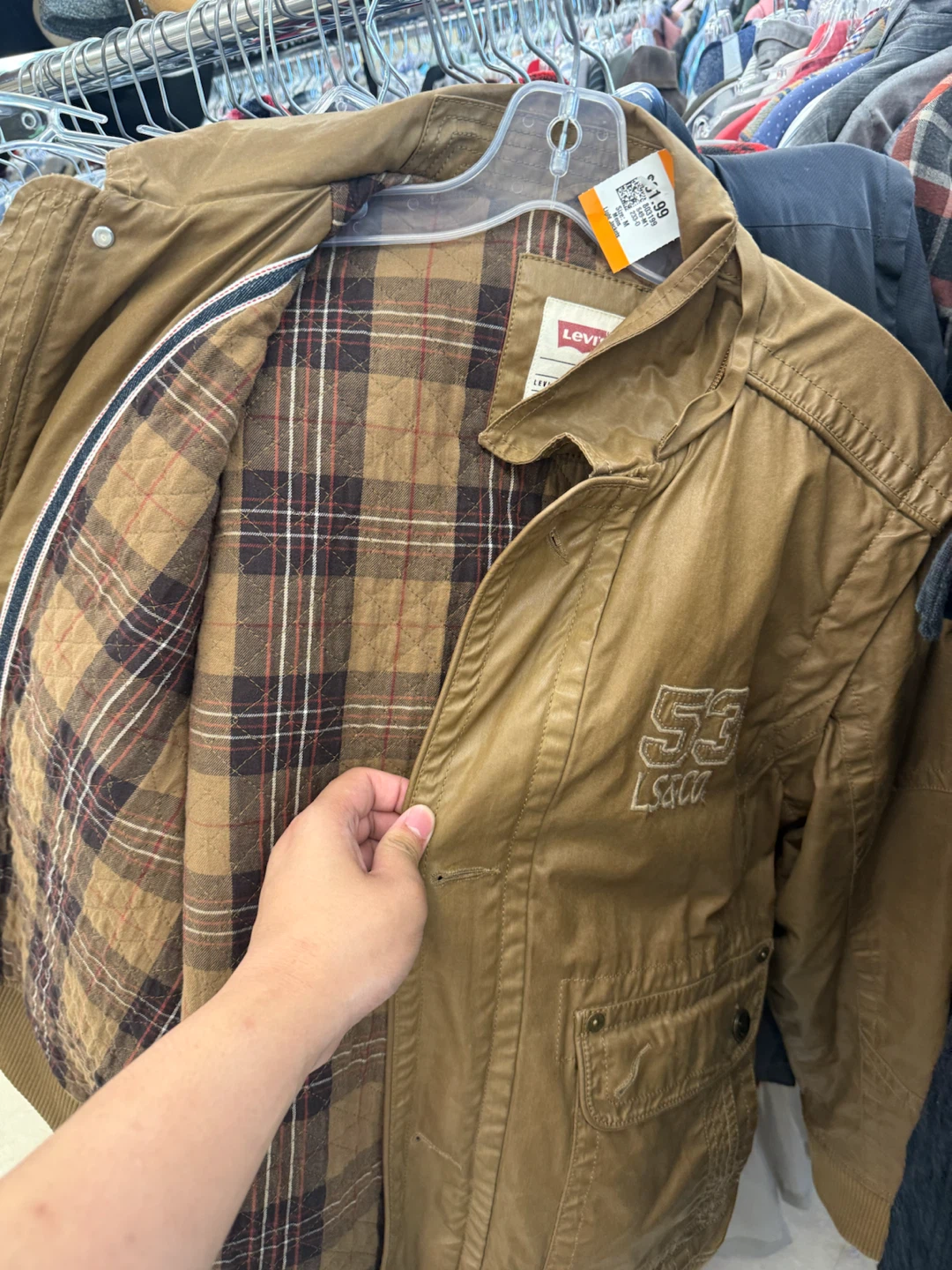 Levi's Brown Quilted Lined Jacket