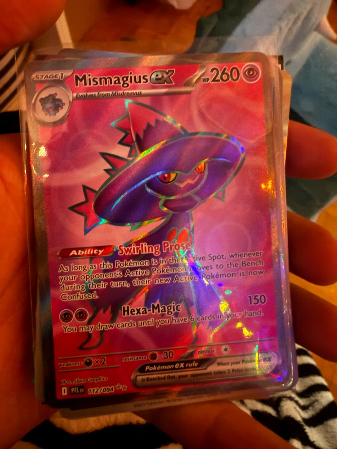 Mismagius EX Pokémon Card 112/094