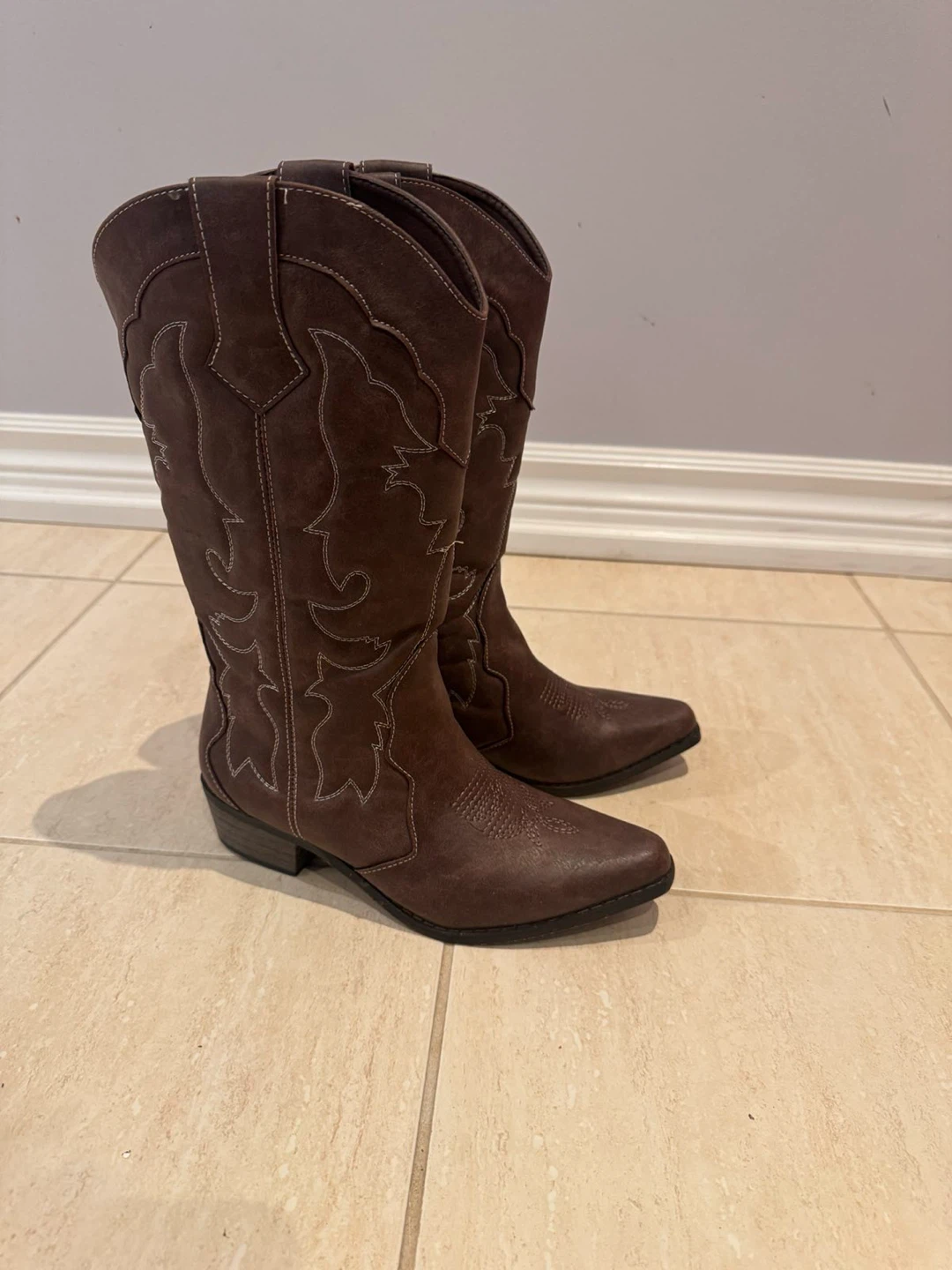 Brown Western Cowboy Boots