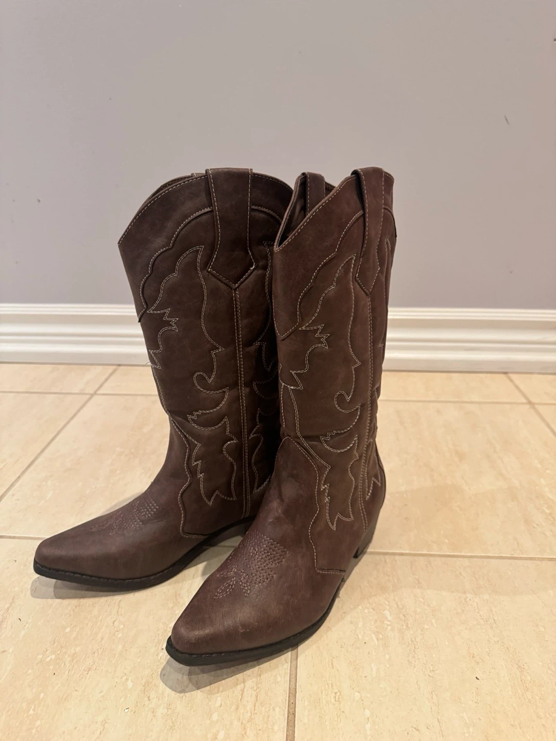 Brown Western Cowboy Boots - photo 2