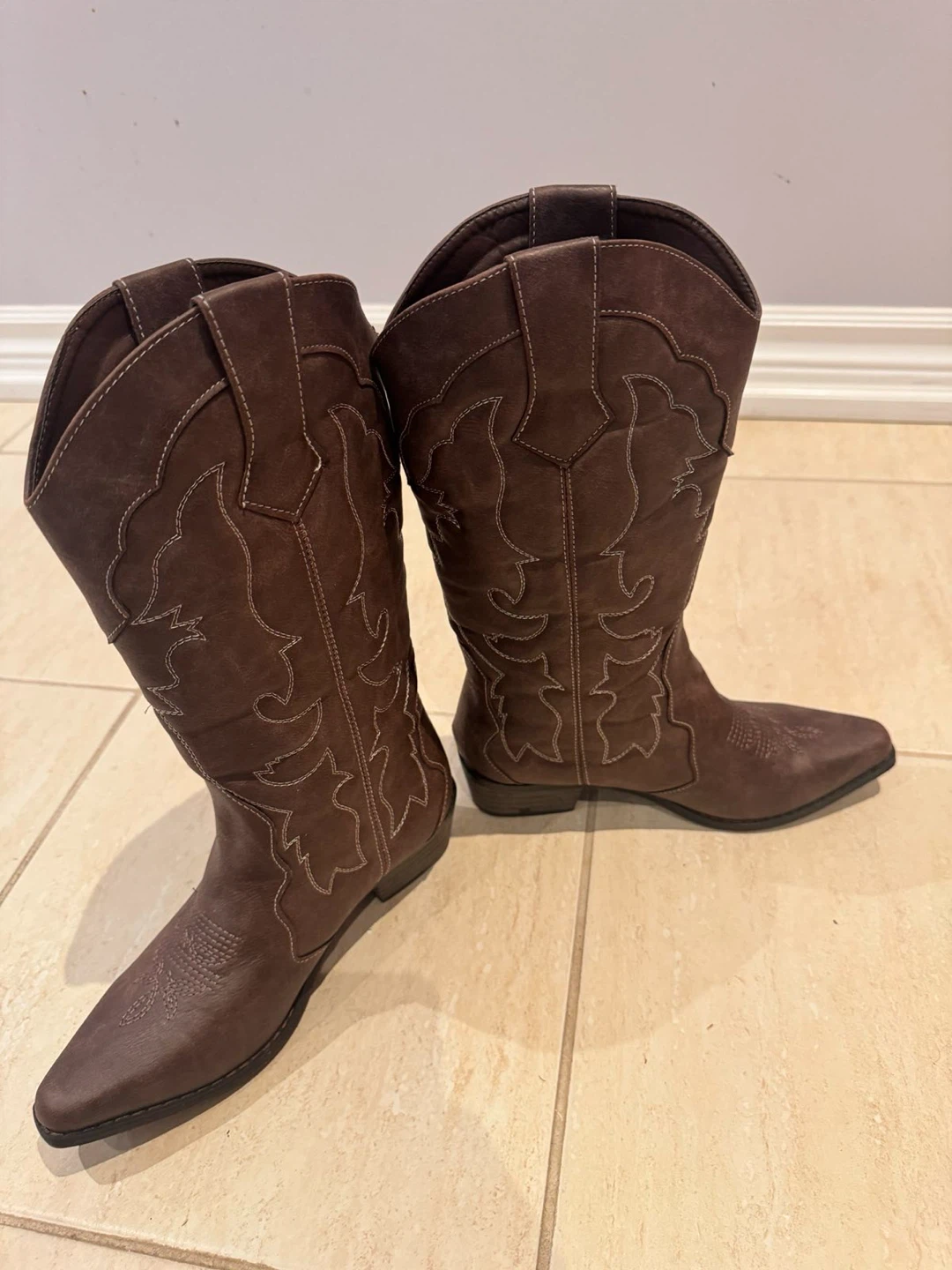 Brown Western Cowboy Boots - photo 3