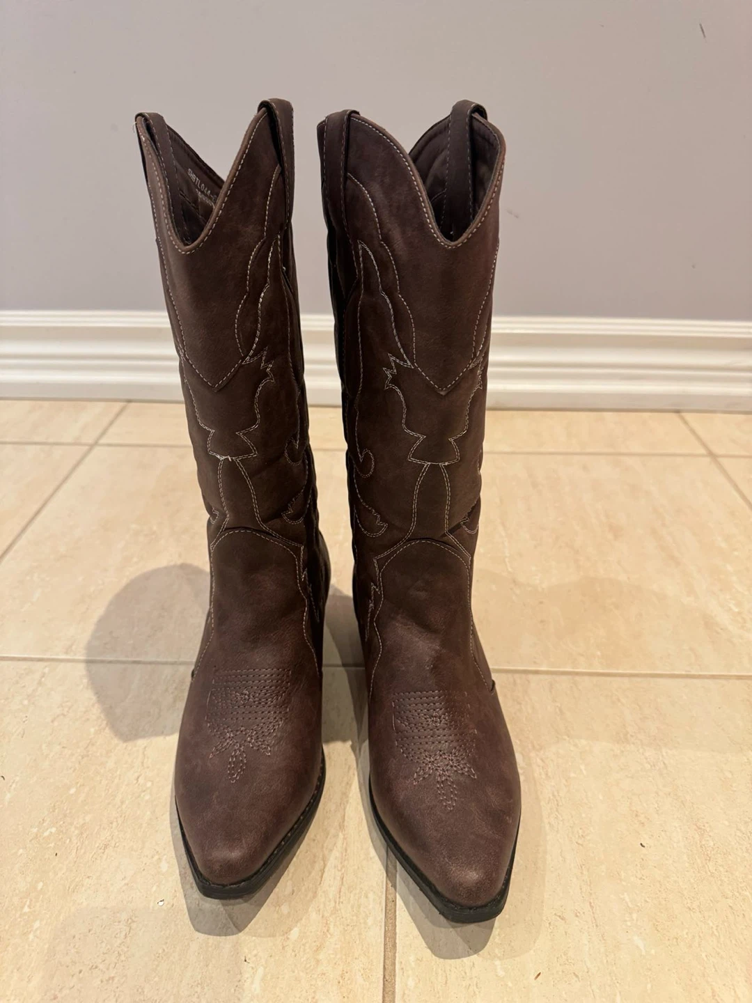 Brown Western Cowboy Boots - photo 4