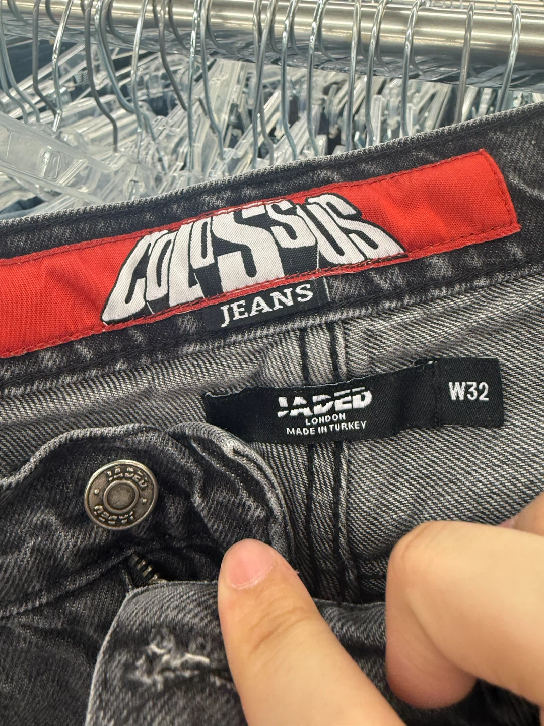 Louds Siouxs Jeans with Crane Embroidery